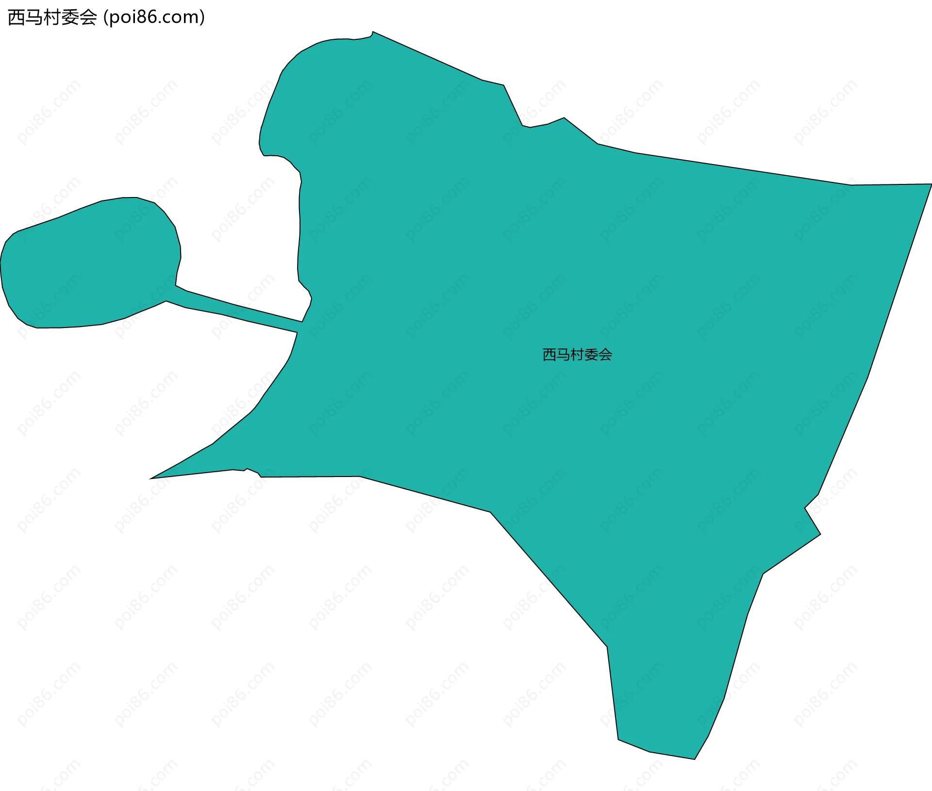 西马村委会边界地图