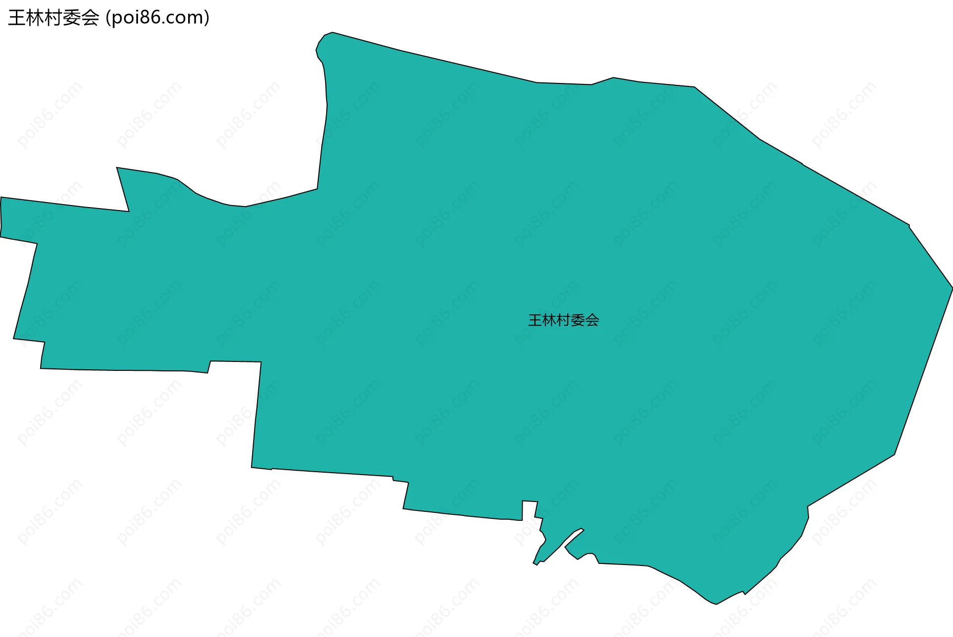 王林村委会边界地图