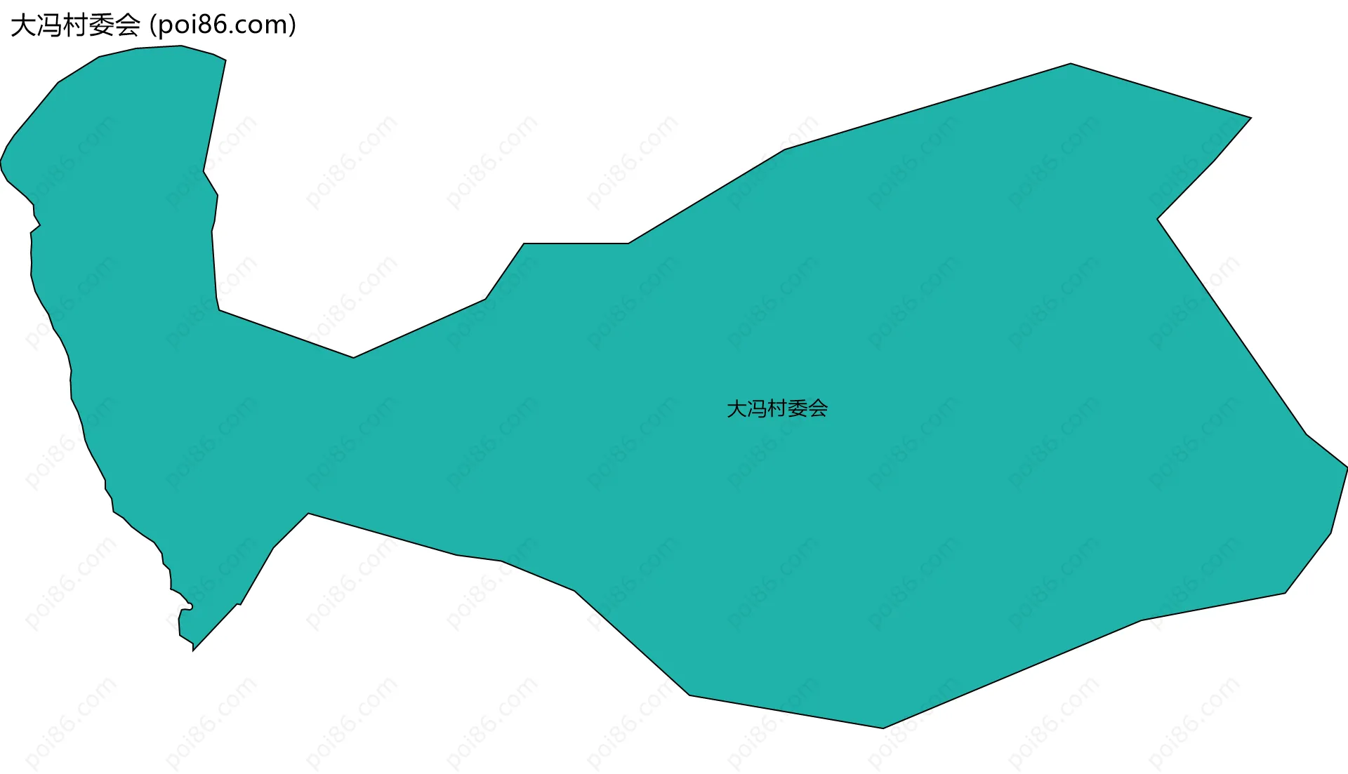 大冯村委会边界地图