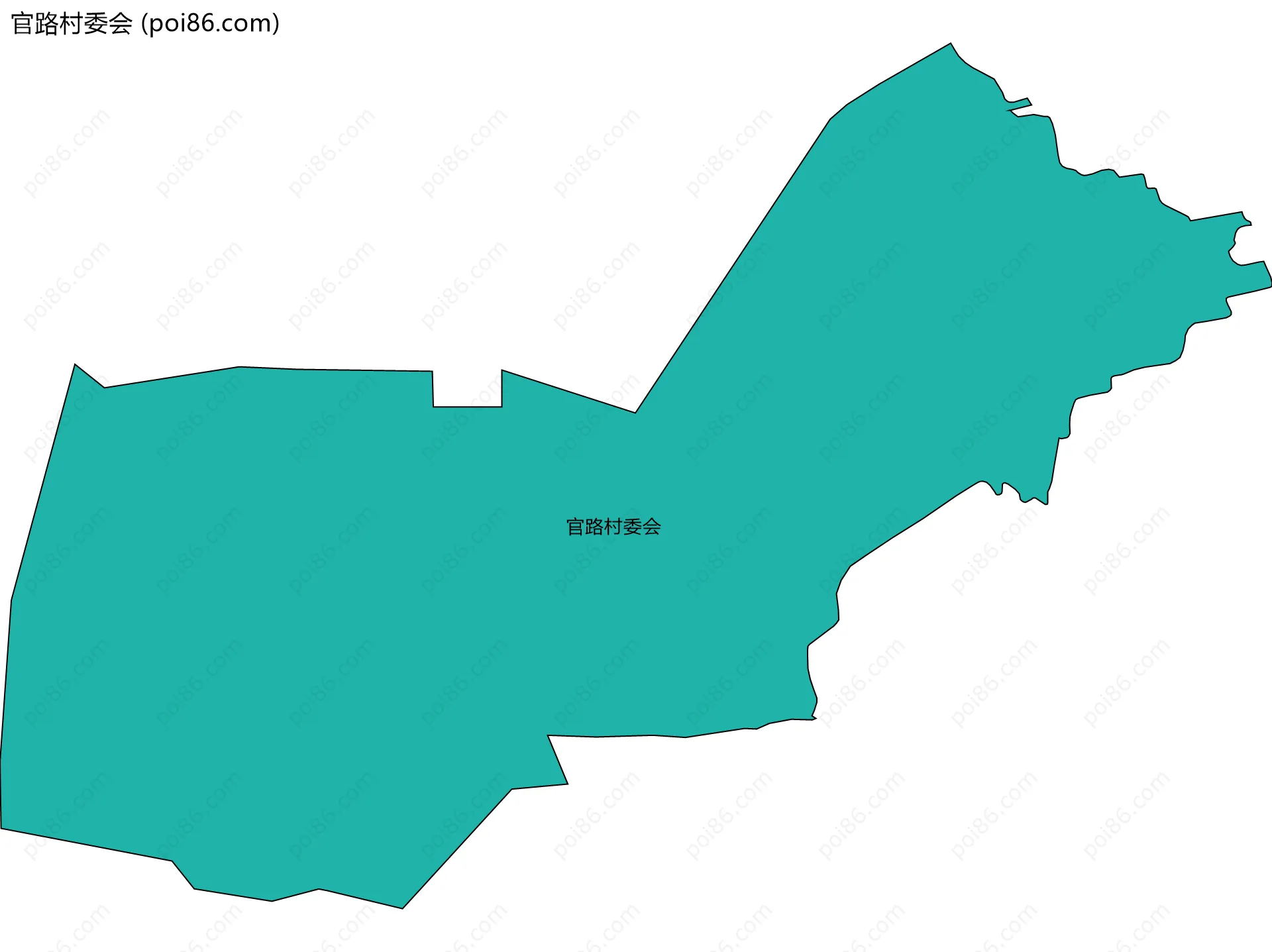 官路村委会边界地图