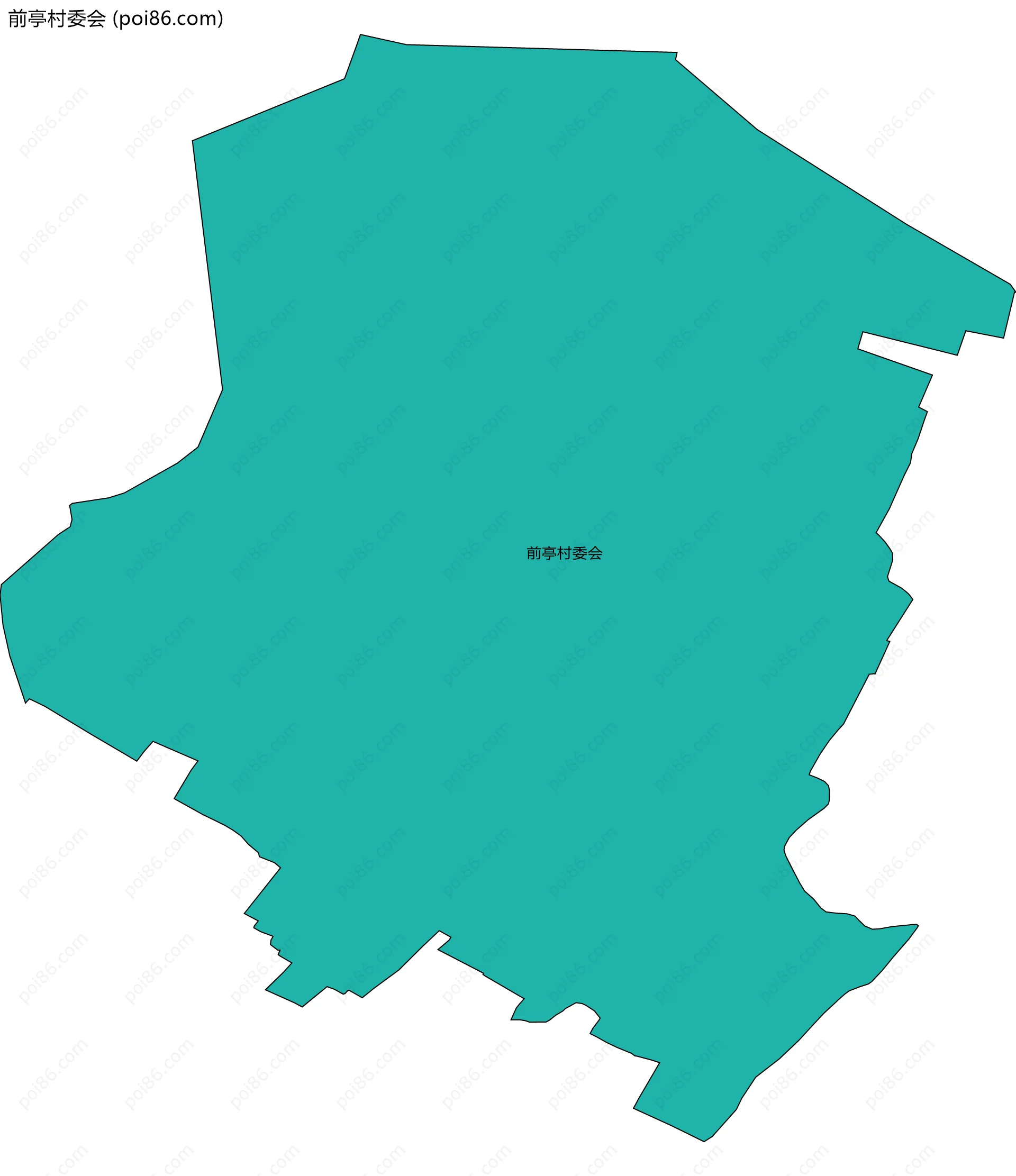 前亭村委会边界地图