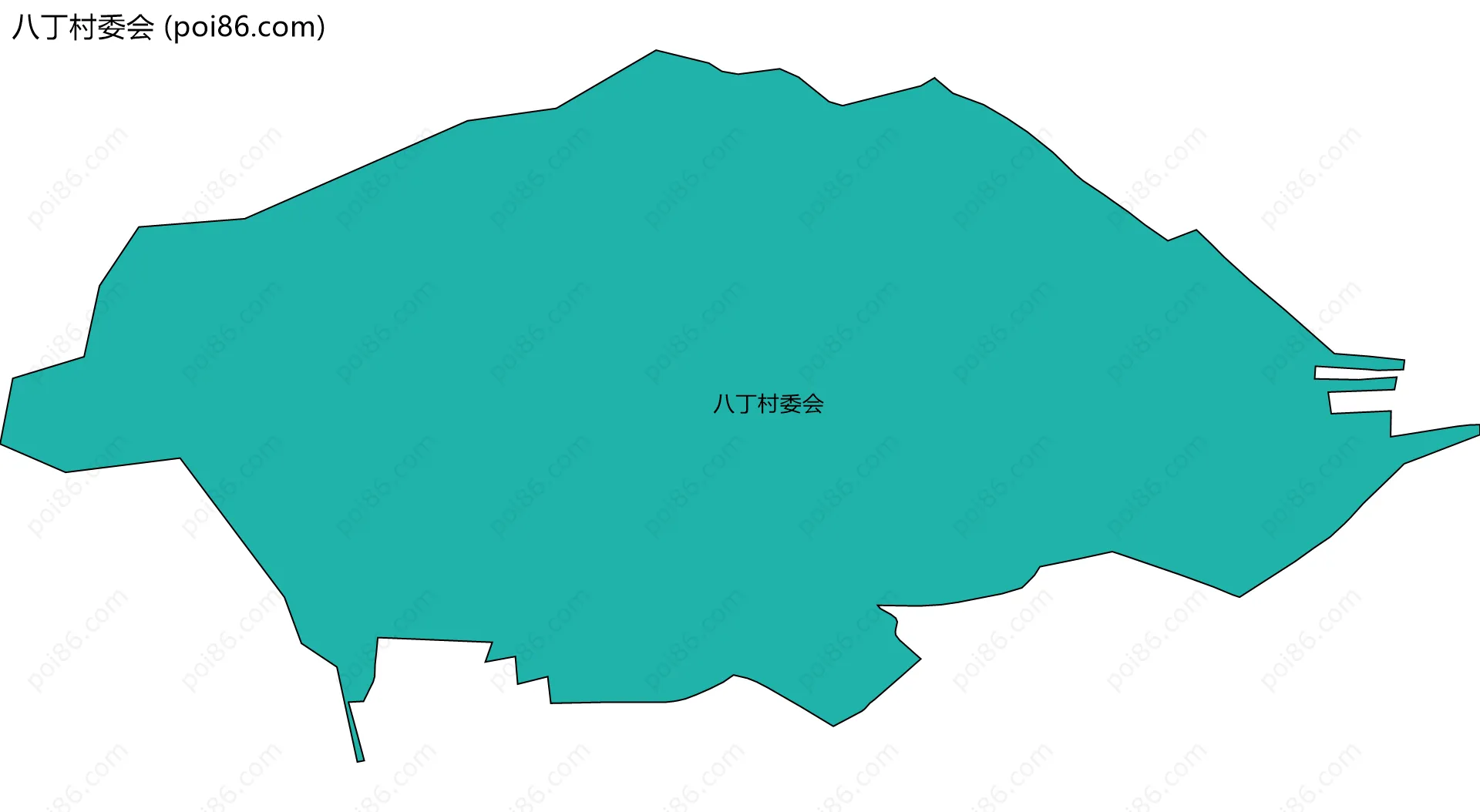 八丁村委会边界地图