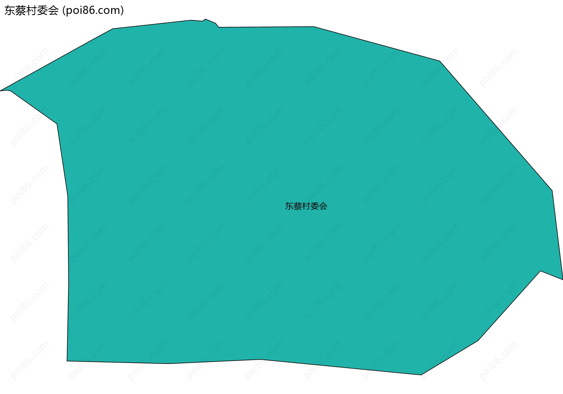 东蔡村委会边界地图