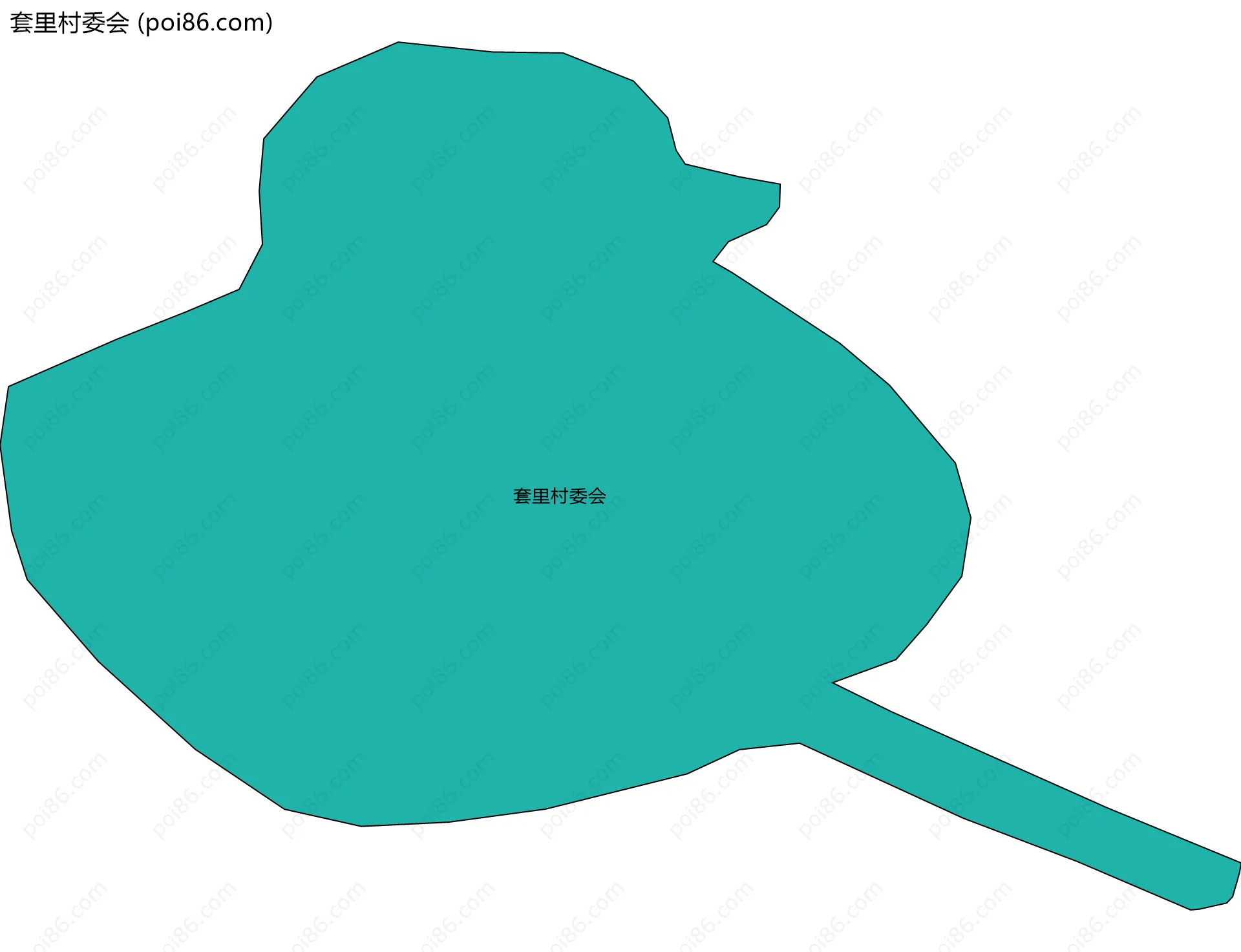 套里村委会边界地图