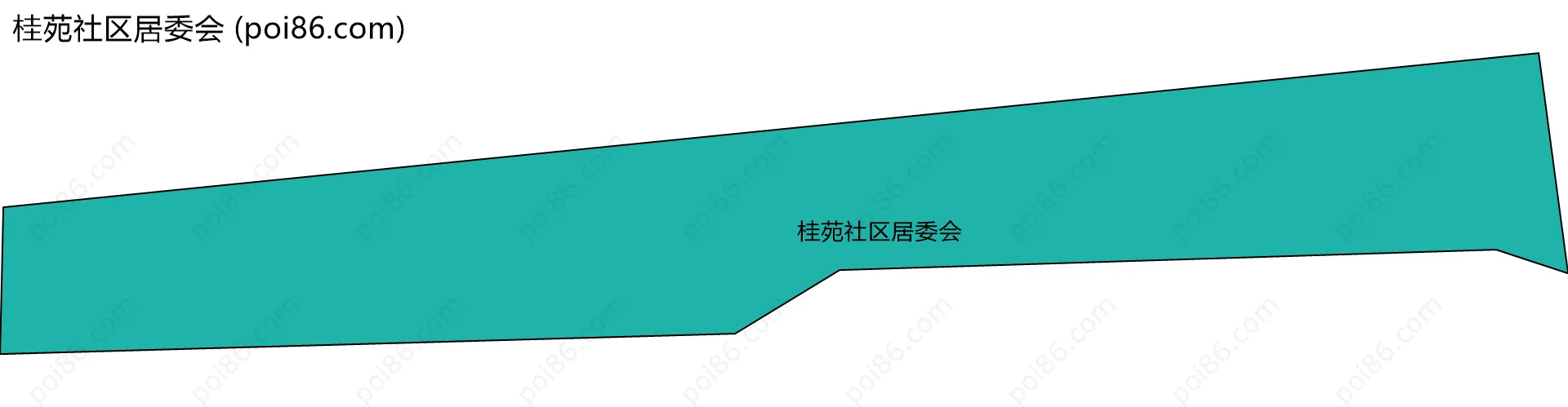 桂苑社区居委会边界地图