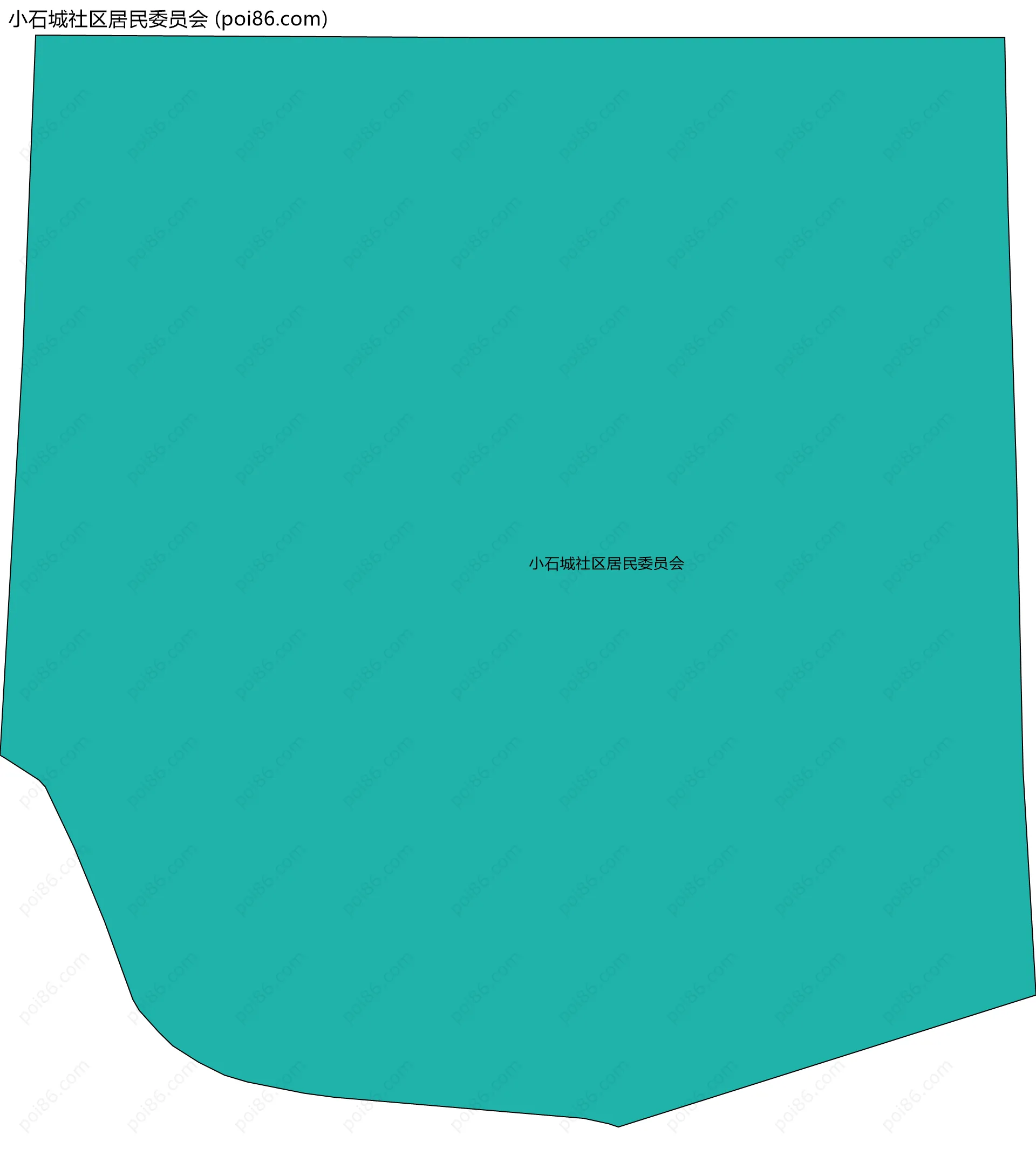 小石城社区居民委员会边界地图