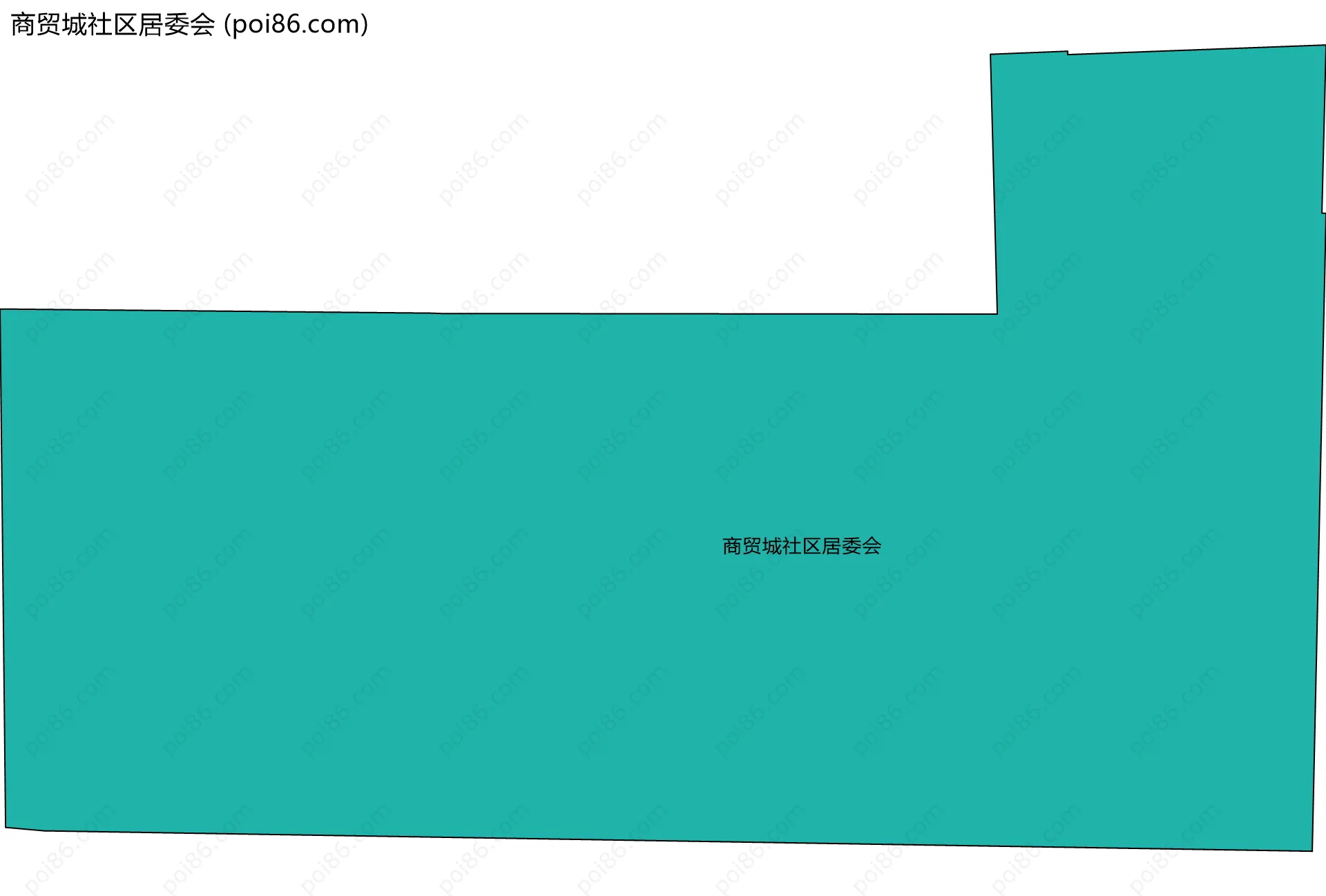商贸城社区居委会边界地图
