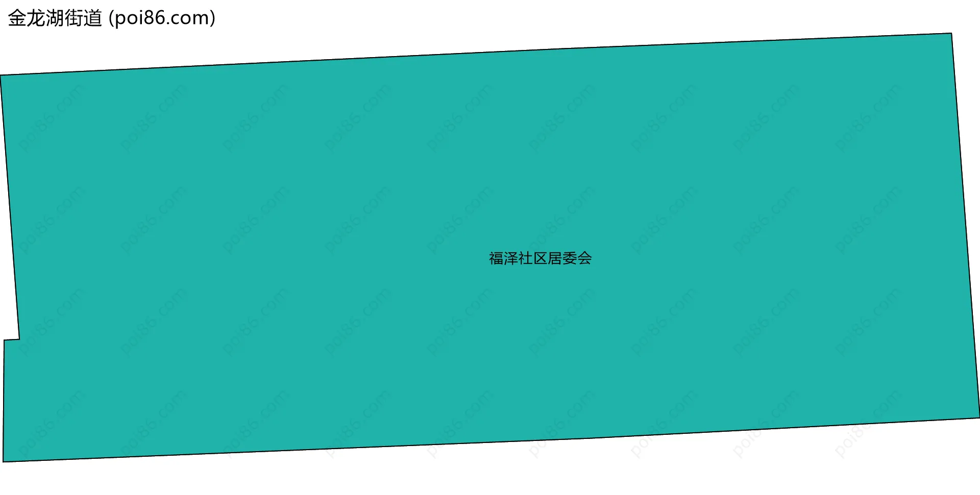 金龙湖街道边界地图(五级行政区划)