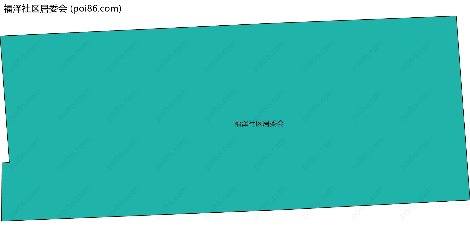 福泽社区居委会边界地图