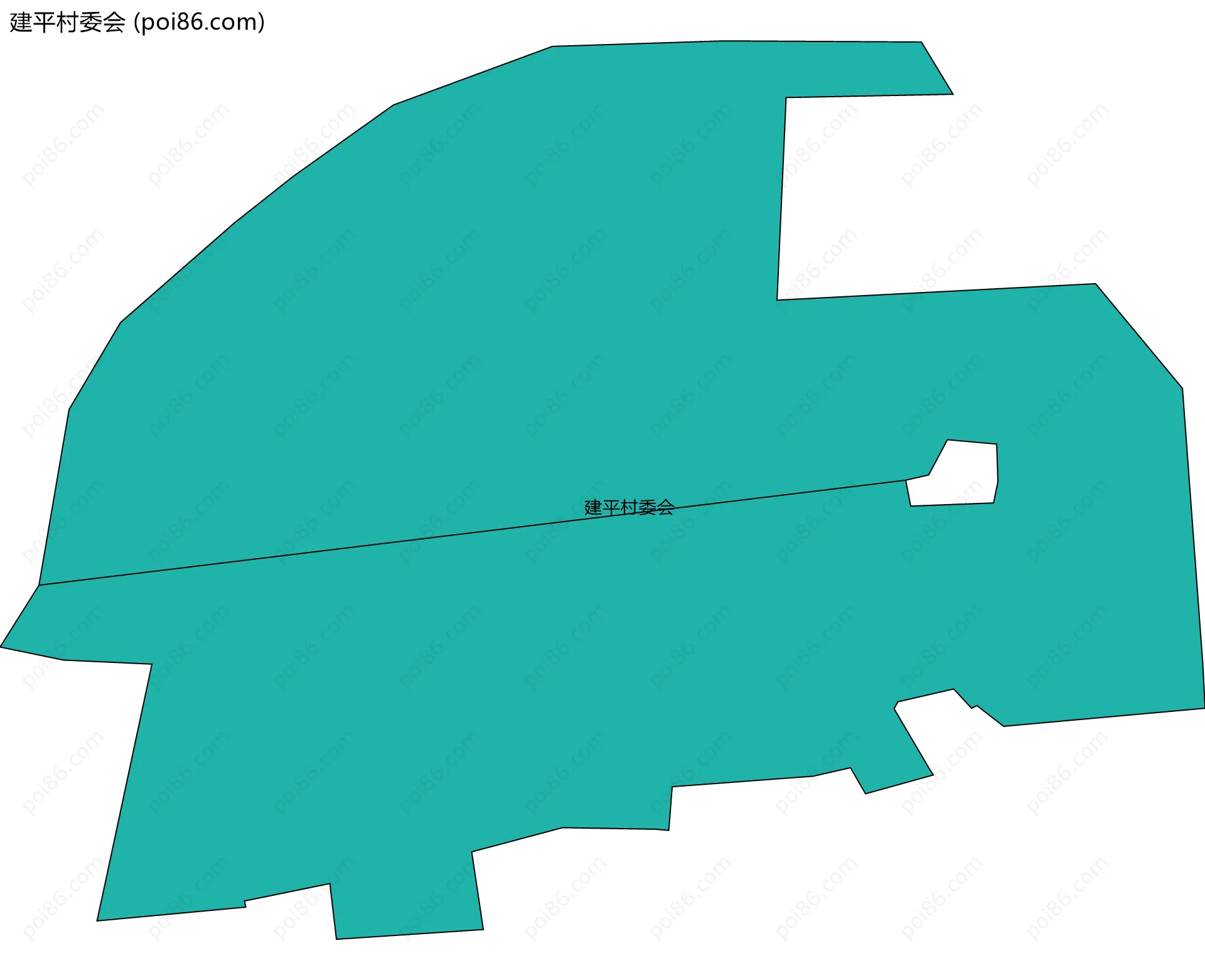 建平村委会边界地图