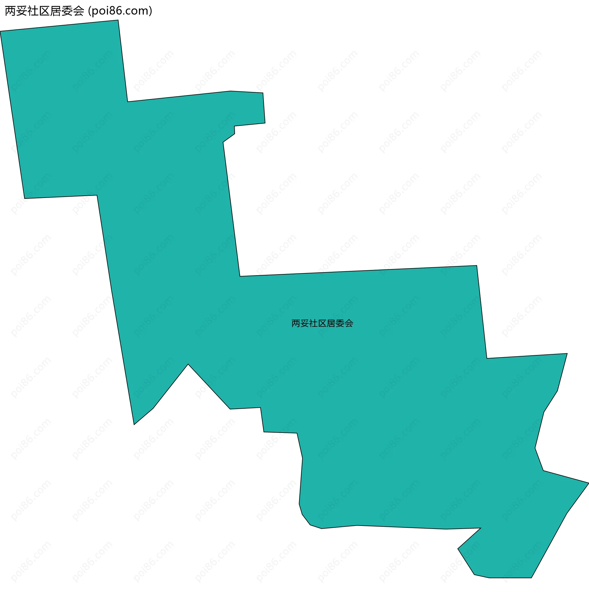 两妥社区居委会边界地图