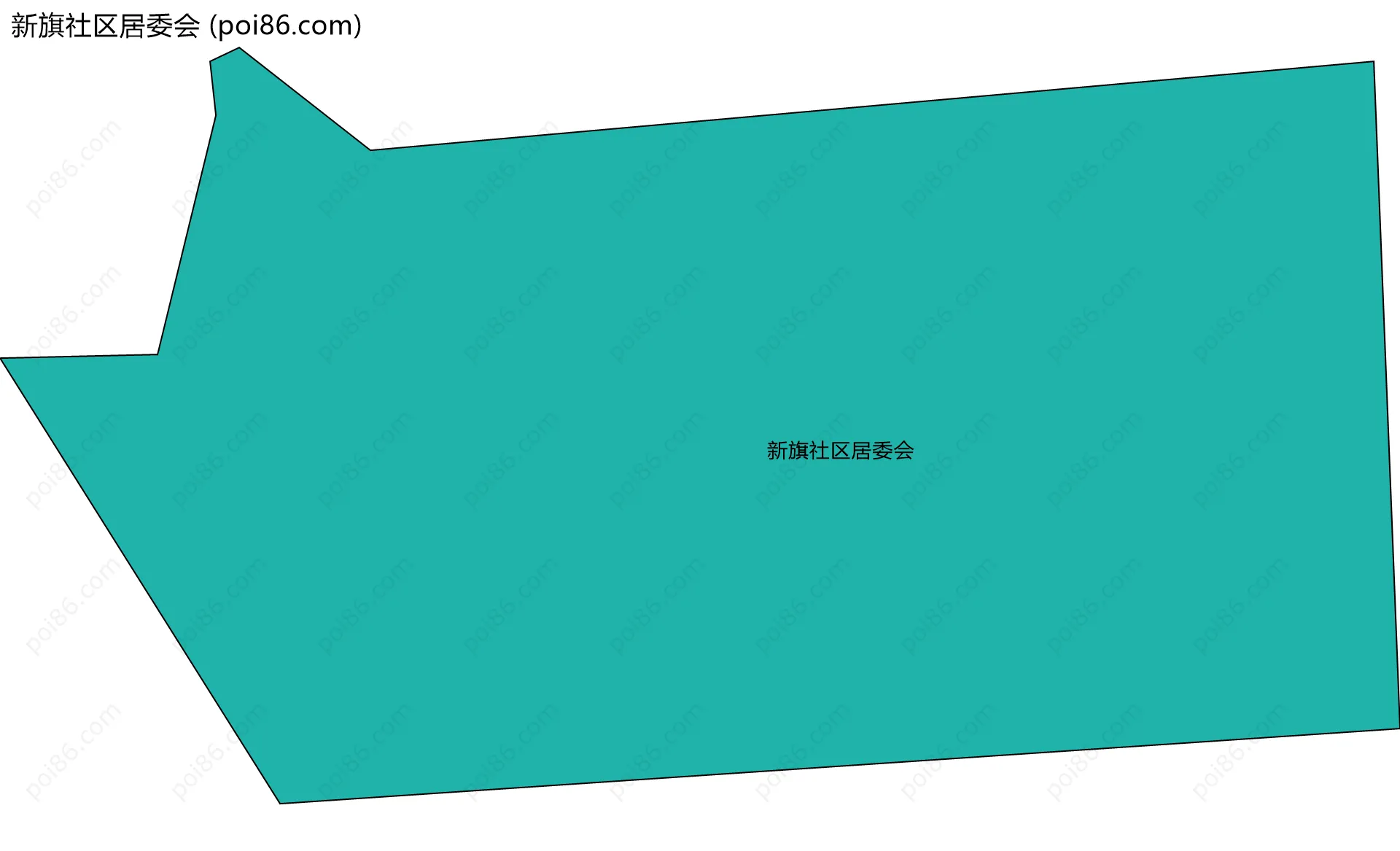 新旗社区居委会边界地图