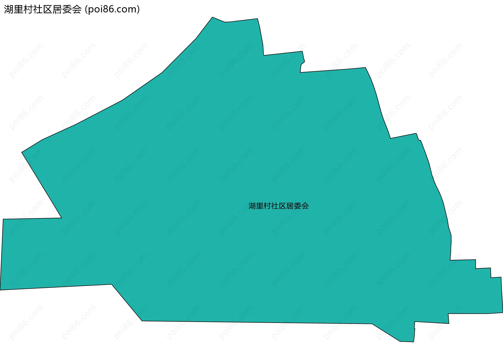 湖里村社区居委会边界地图
