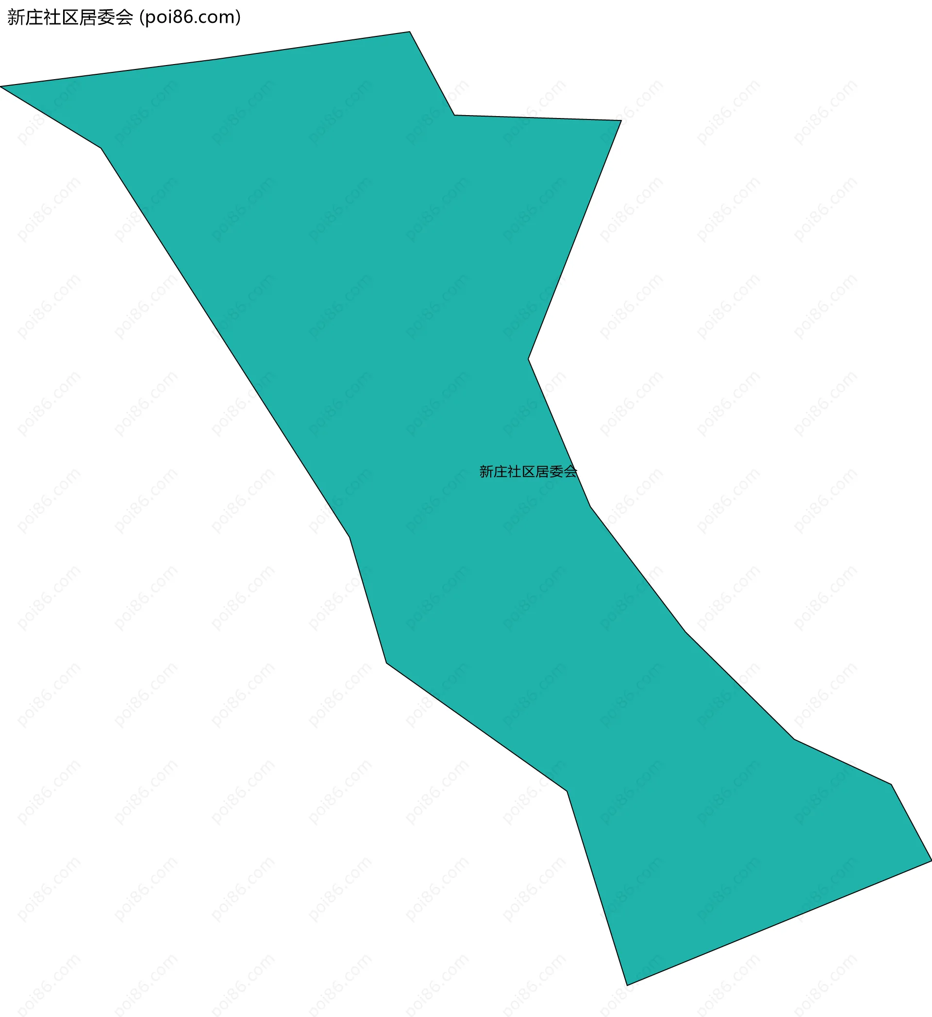 新庄社区居委会边界地图