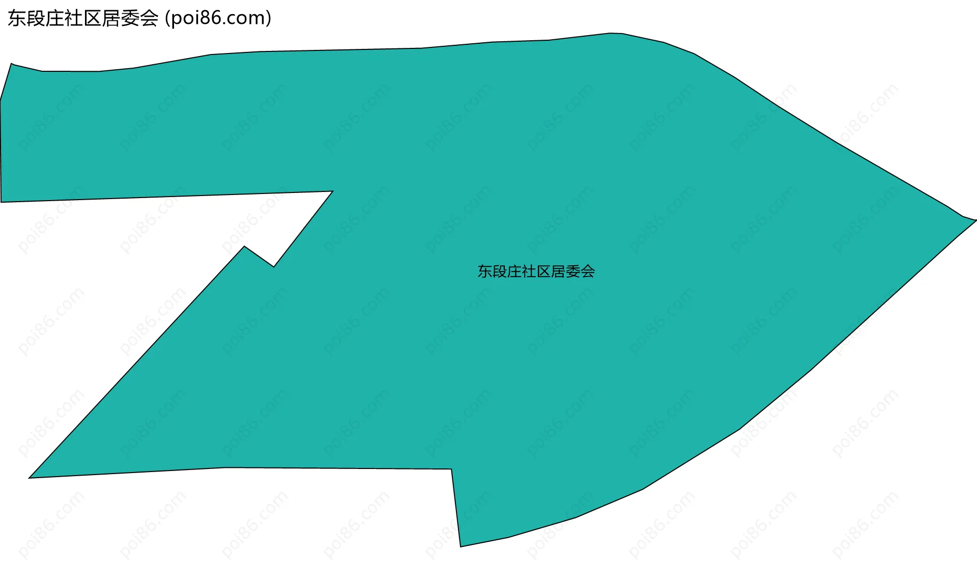 东段庄社区居委会边界地图