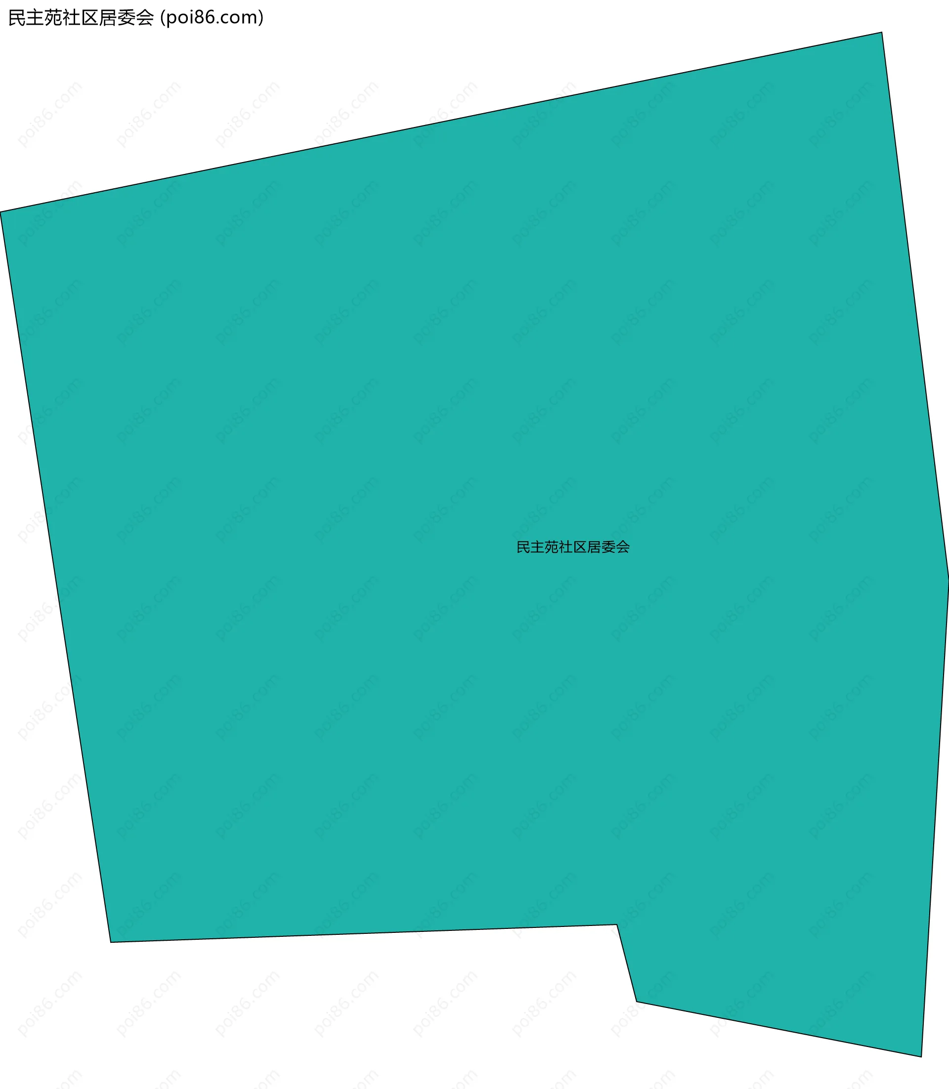 民主苑社区居委会边界地图