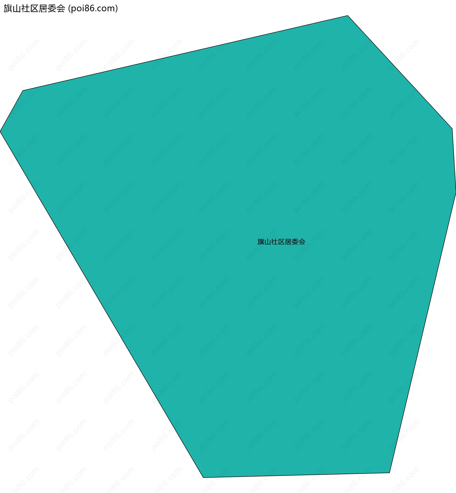 旗山社区居委会边界地图