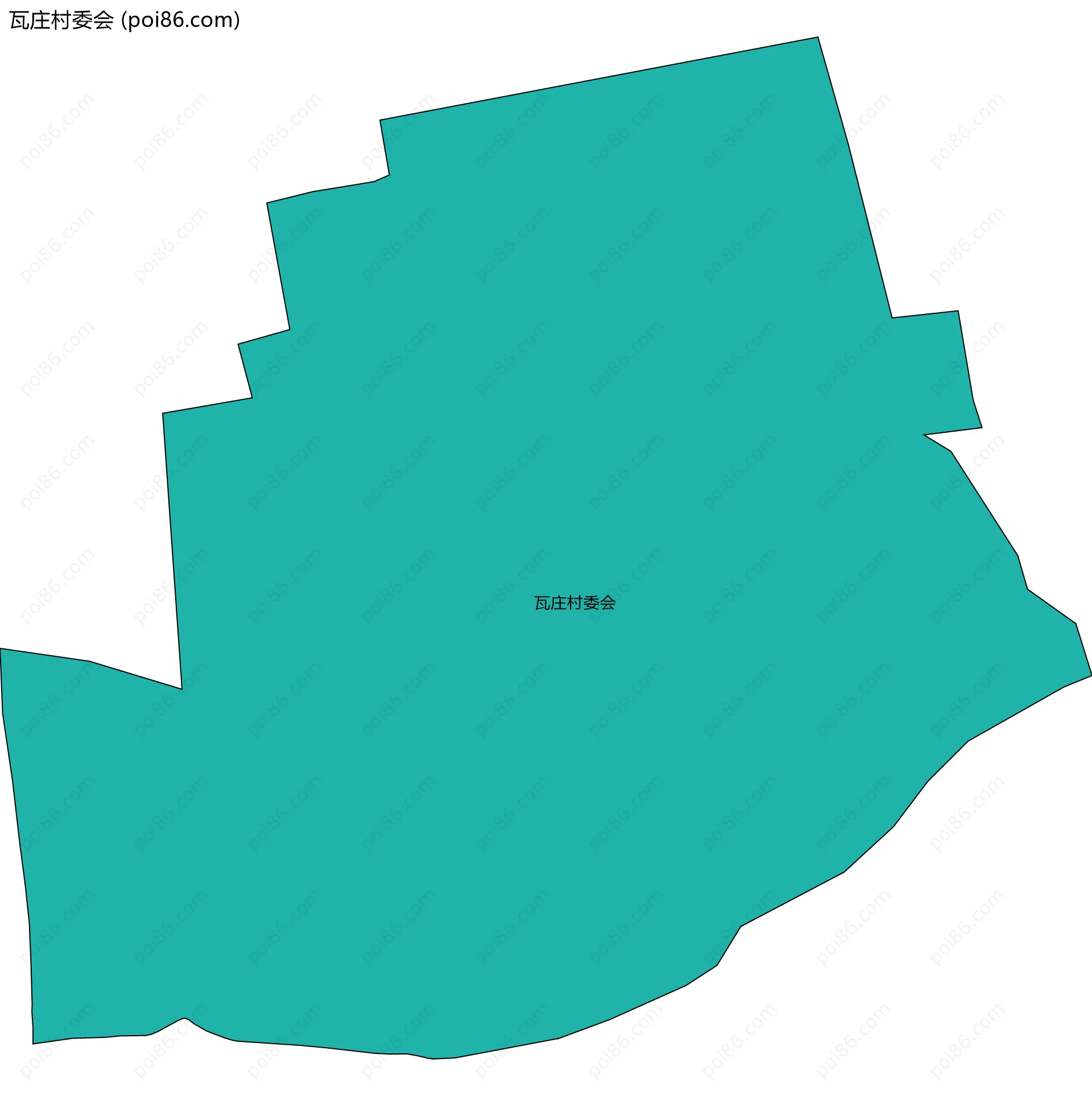 瓦庄村委会边界地图