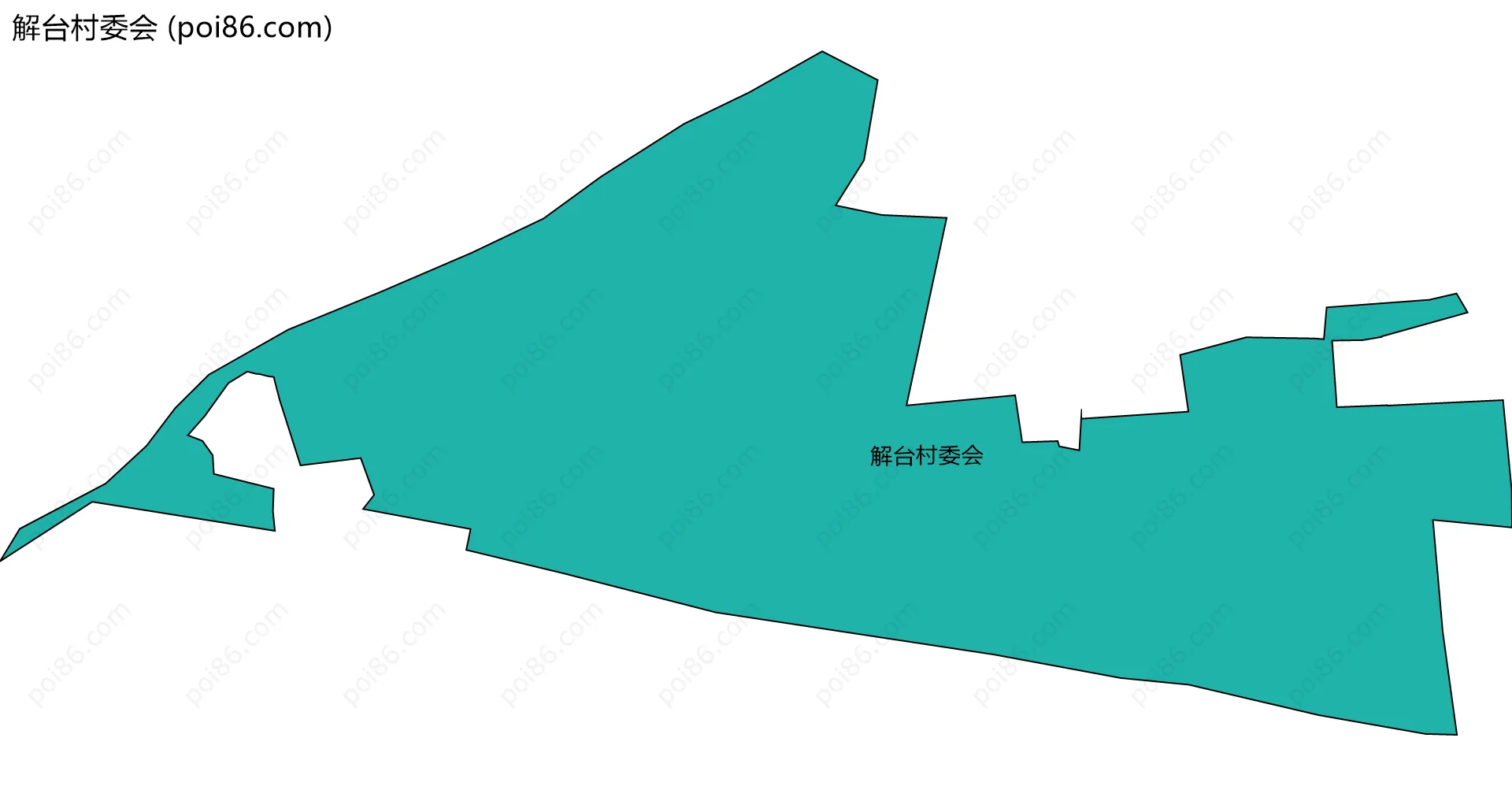 解台村委会边界地图