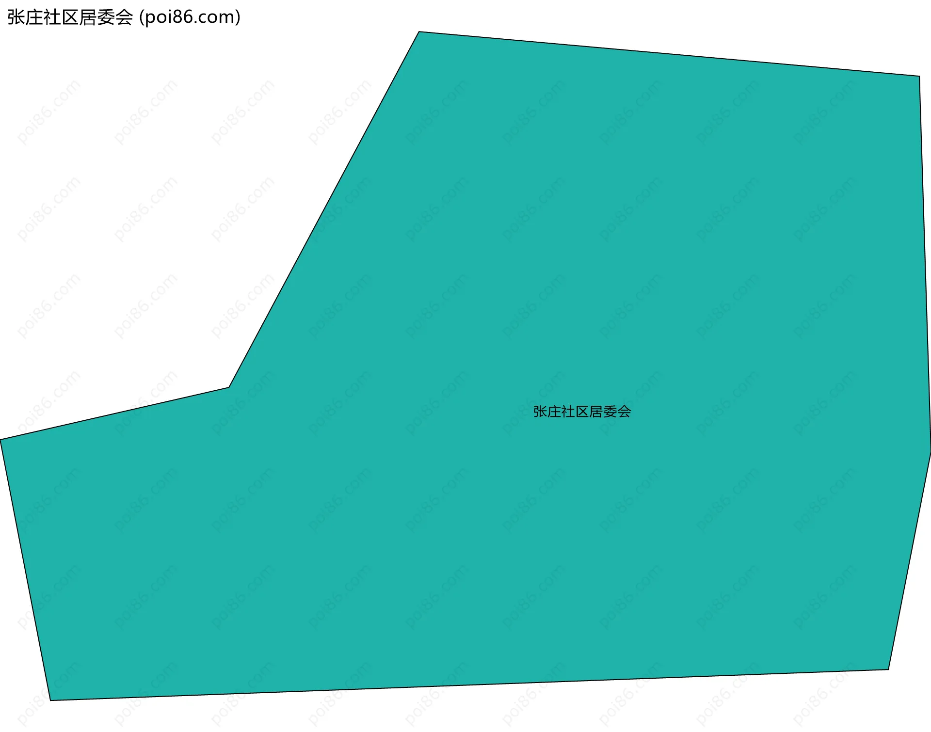 张庄社区居委会边界地图