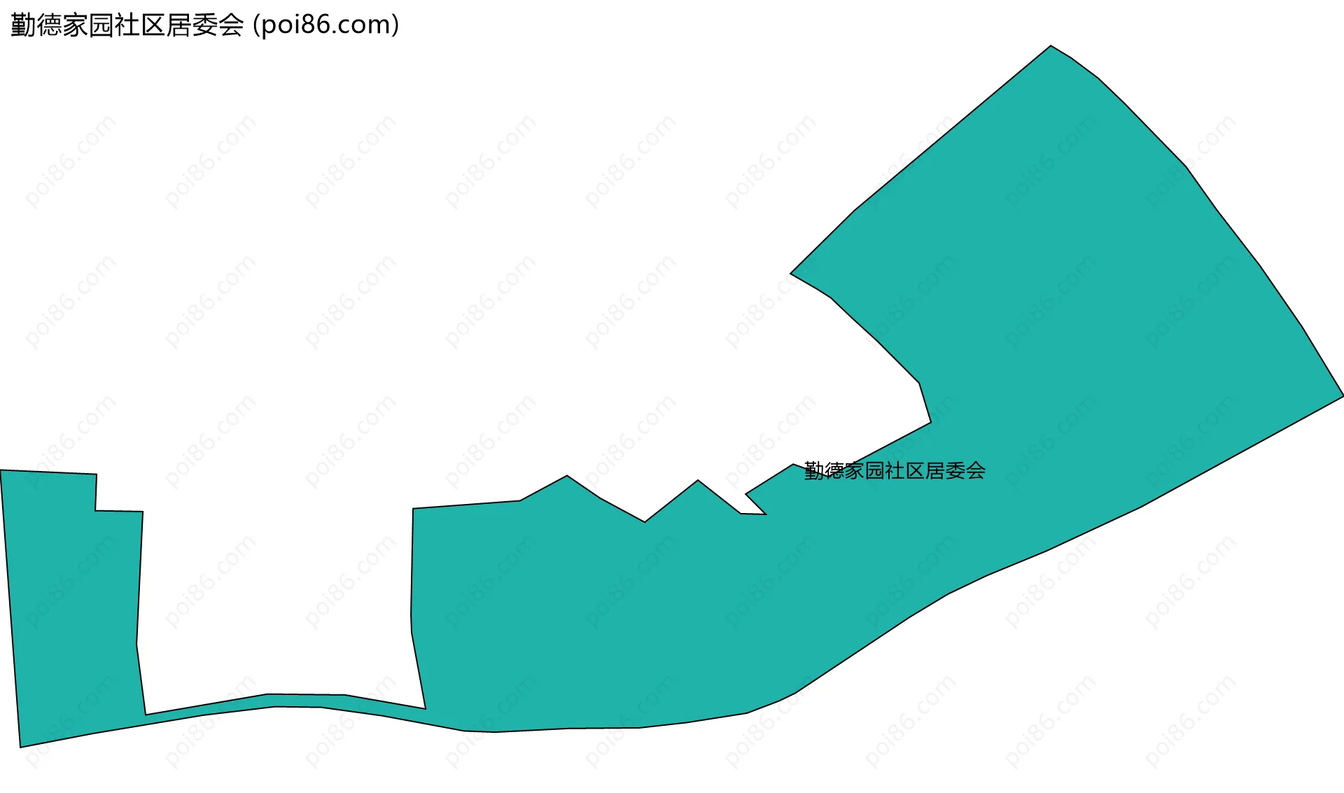 勤德家园社区居委会边界地图