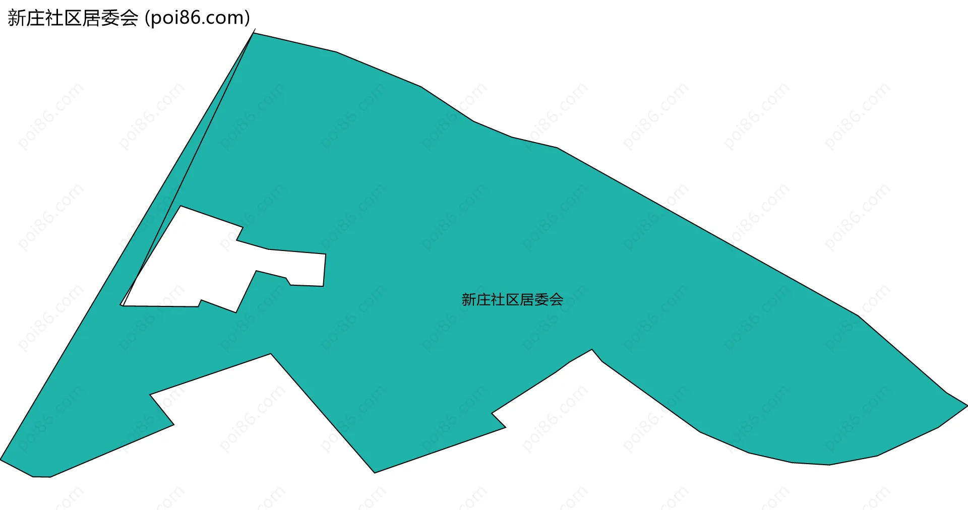 新庄社区居委会边界地图