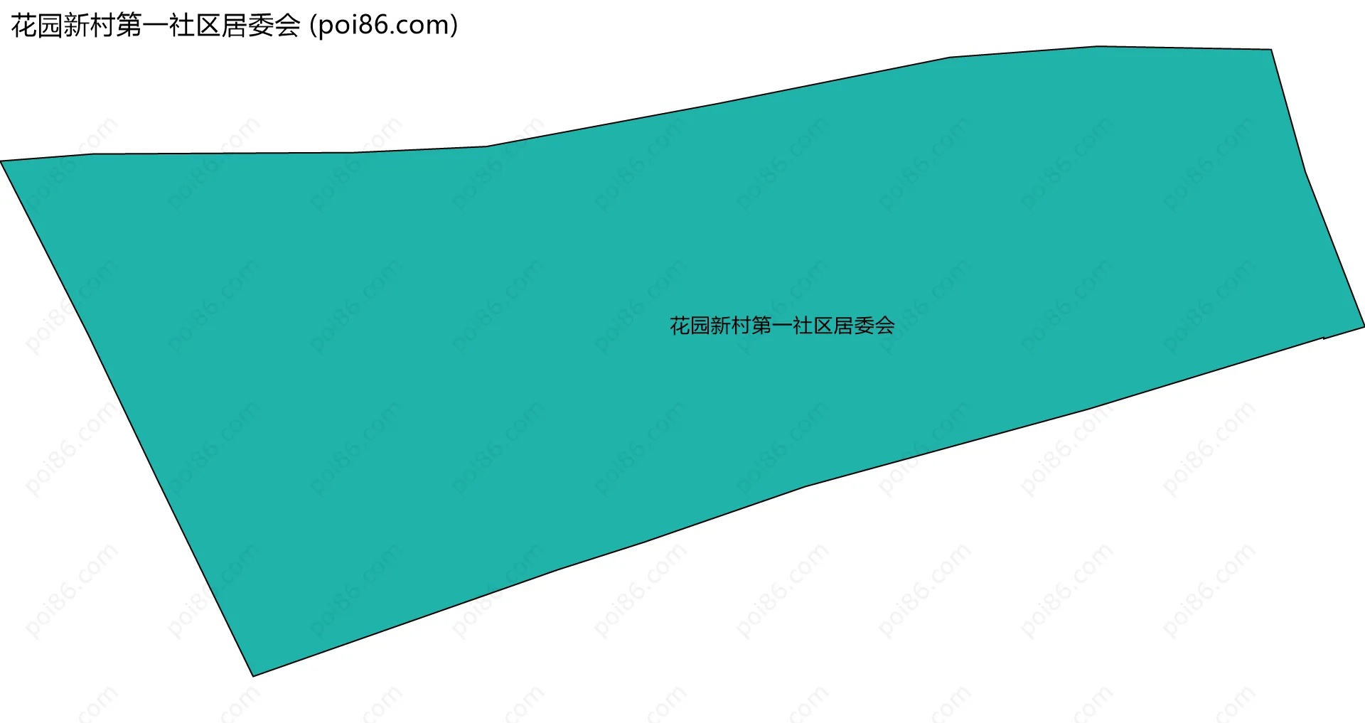 花园新村第一社区居委会边界地图