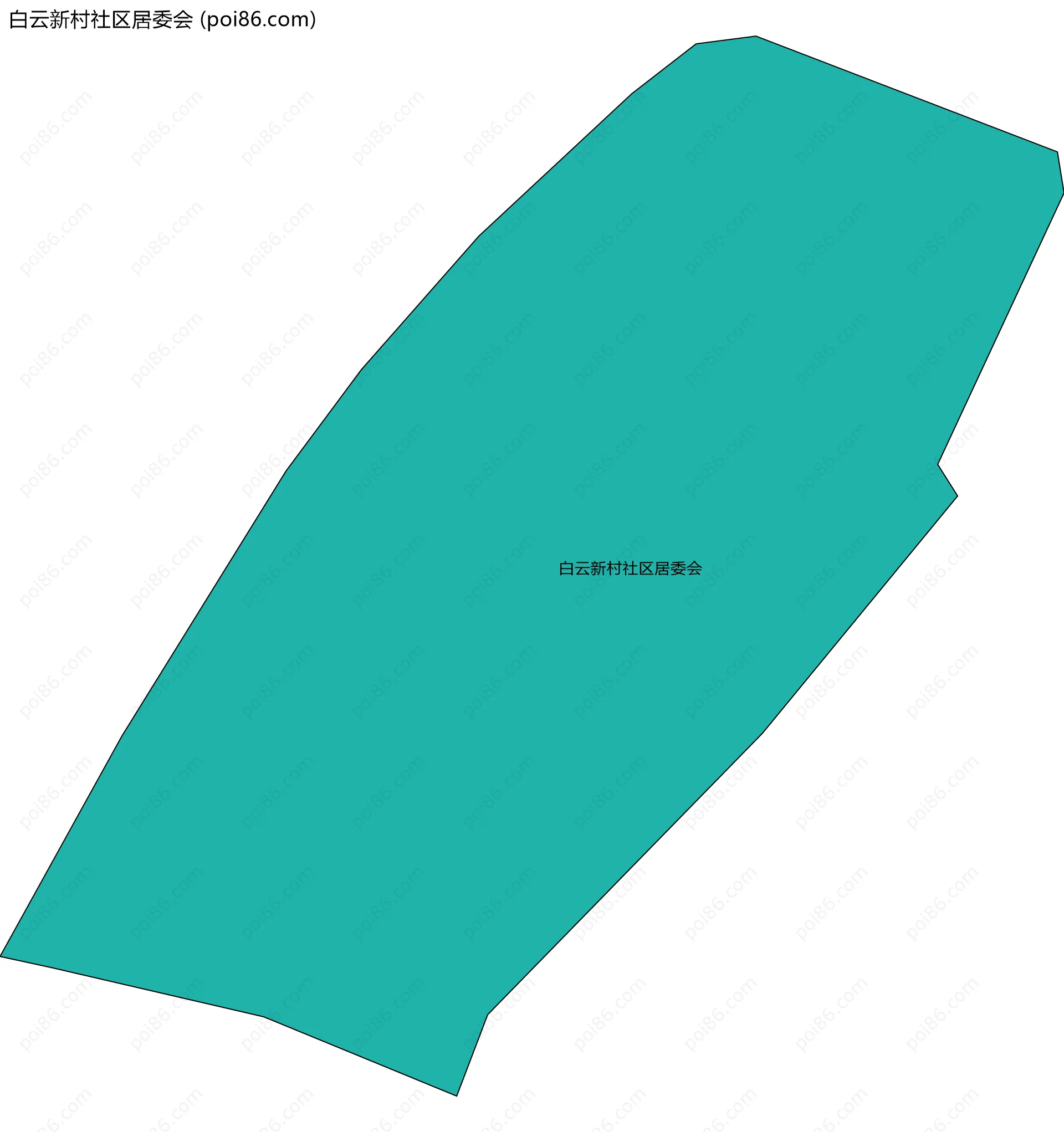 白云新村社区居委会边界地图