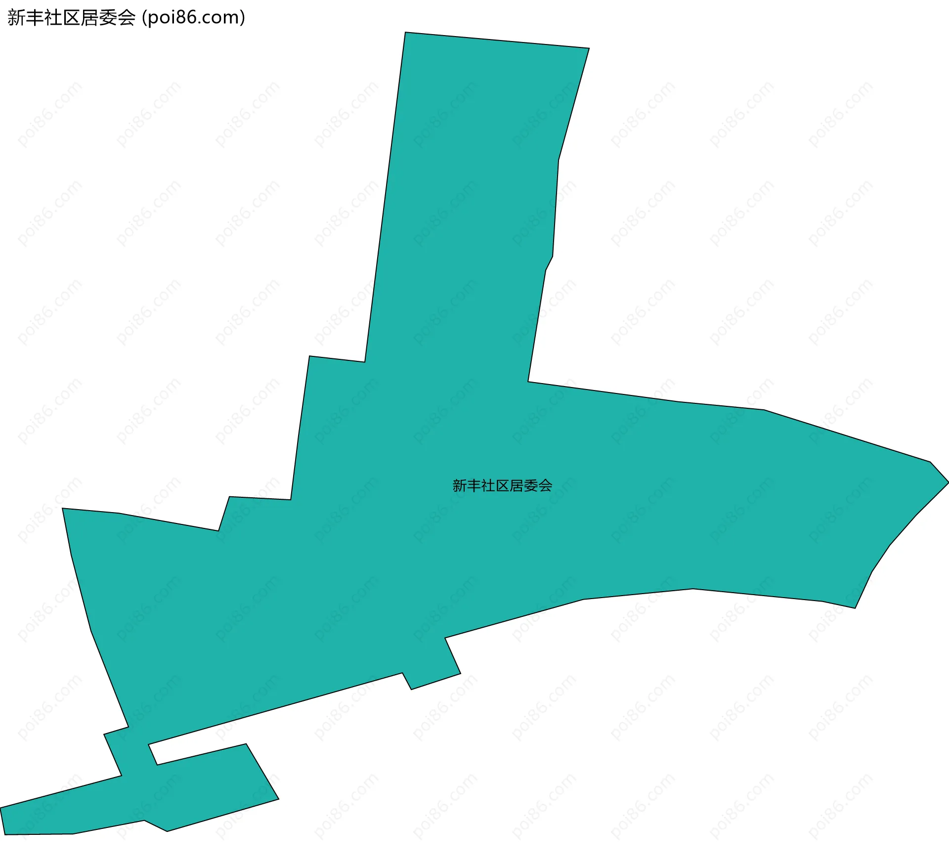 新丰社区居委会边界地图