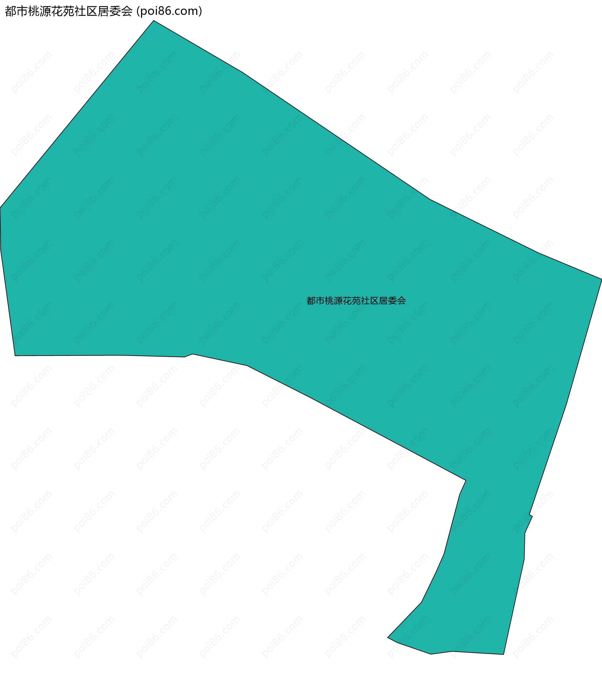 都市桃源花苑社区居委会边界地图