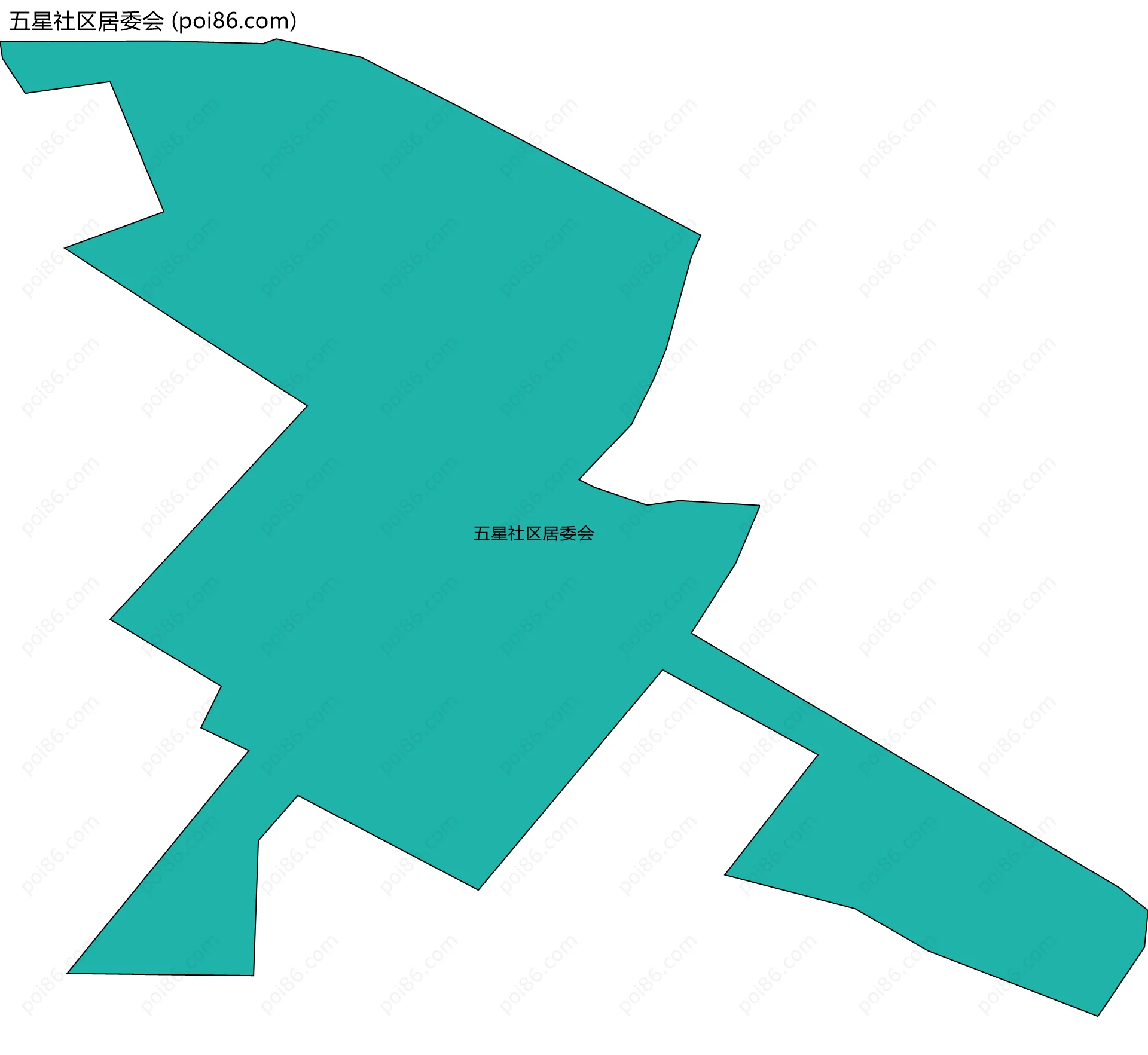 五星社区居委会边界地图