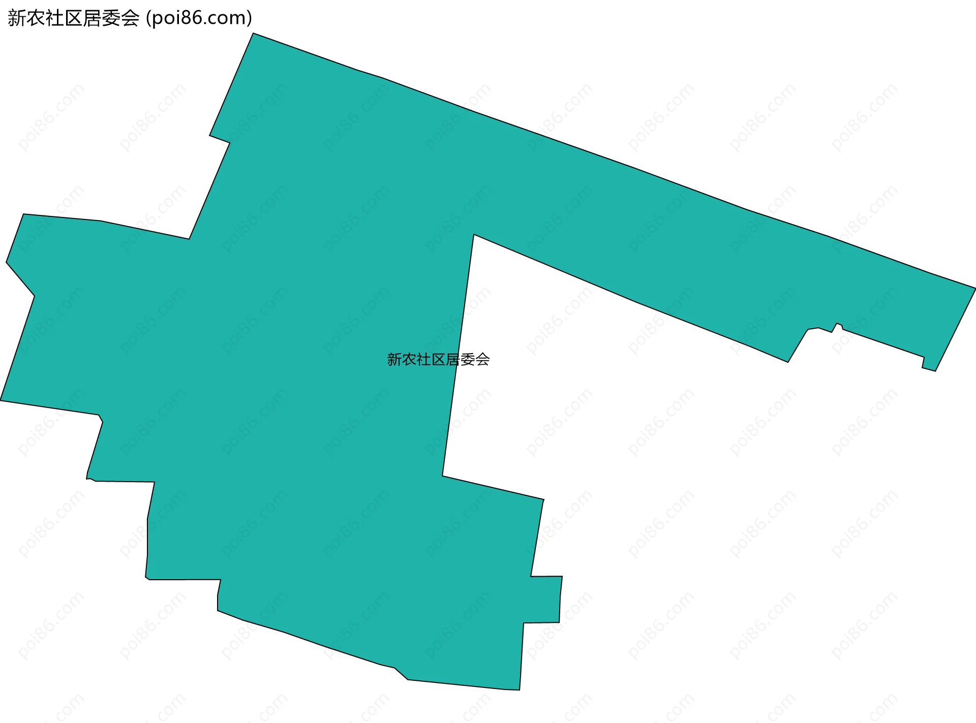 新农社区居委会边界地图