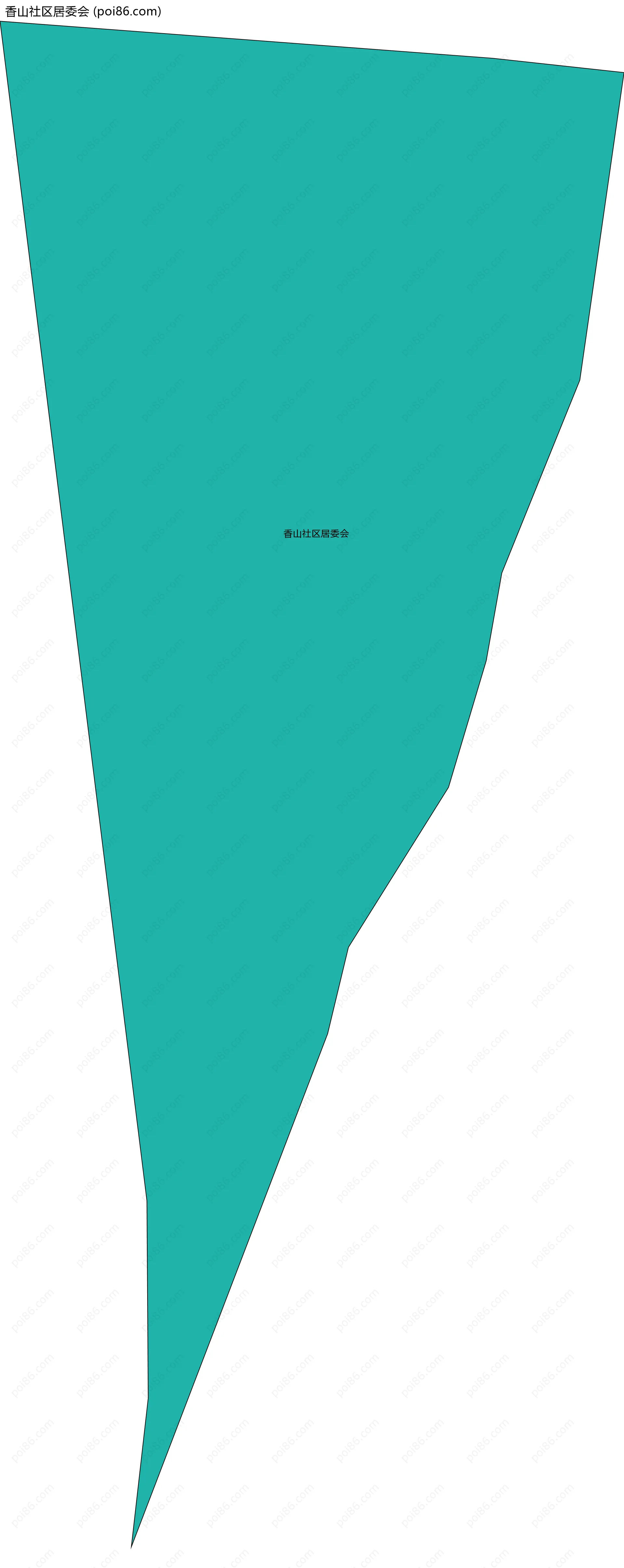 香山社区居委会边界地图