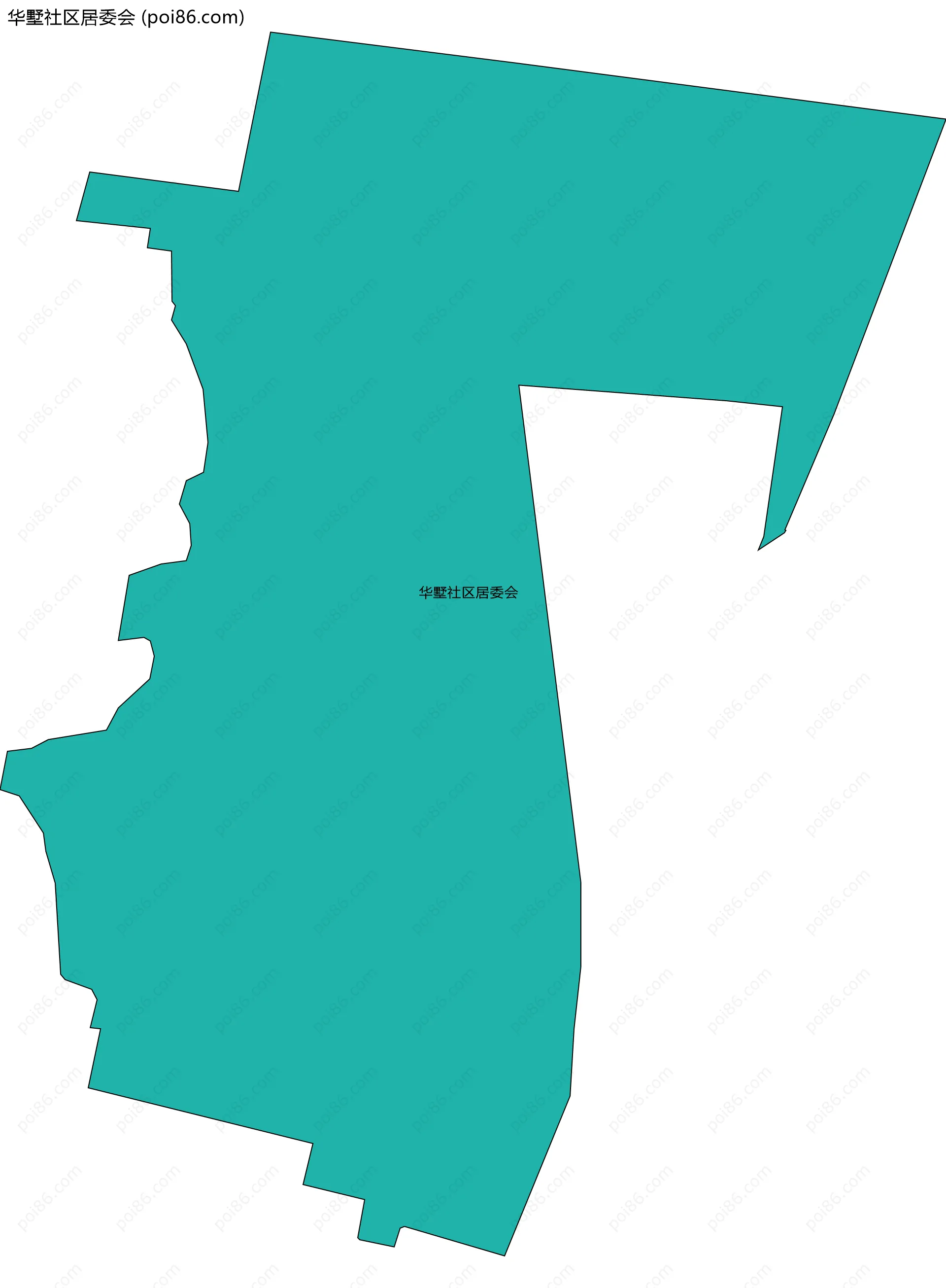 华墅社区居委会边界地图