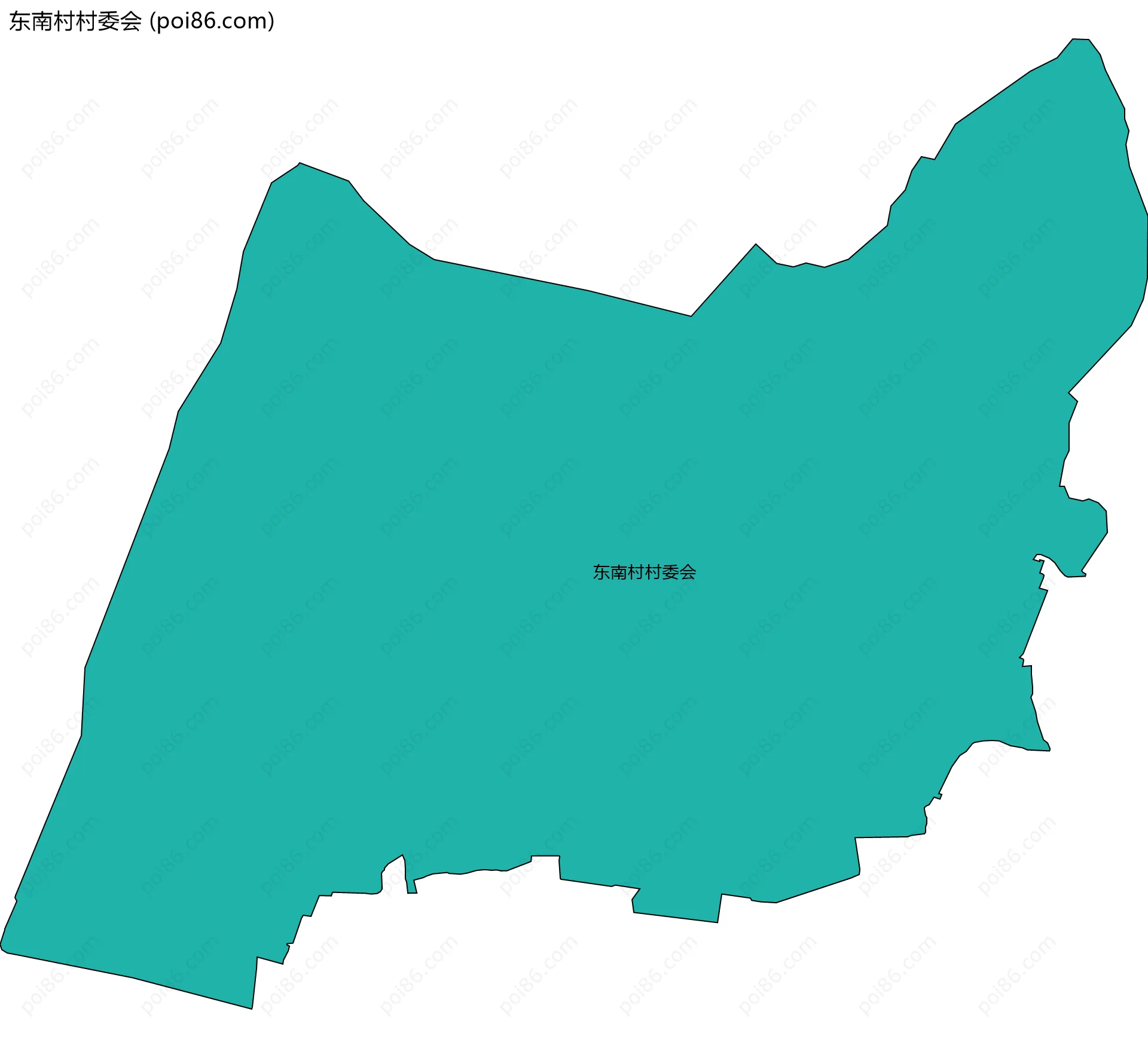 东南村村委会边界地图