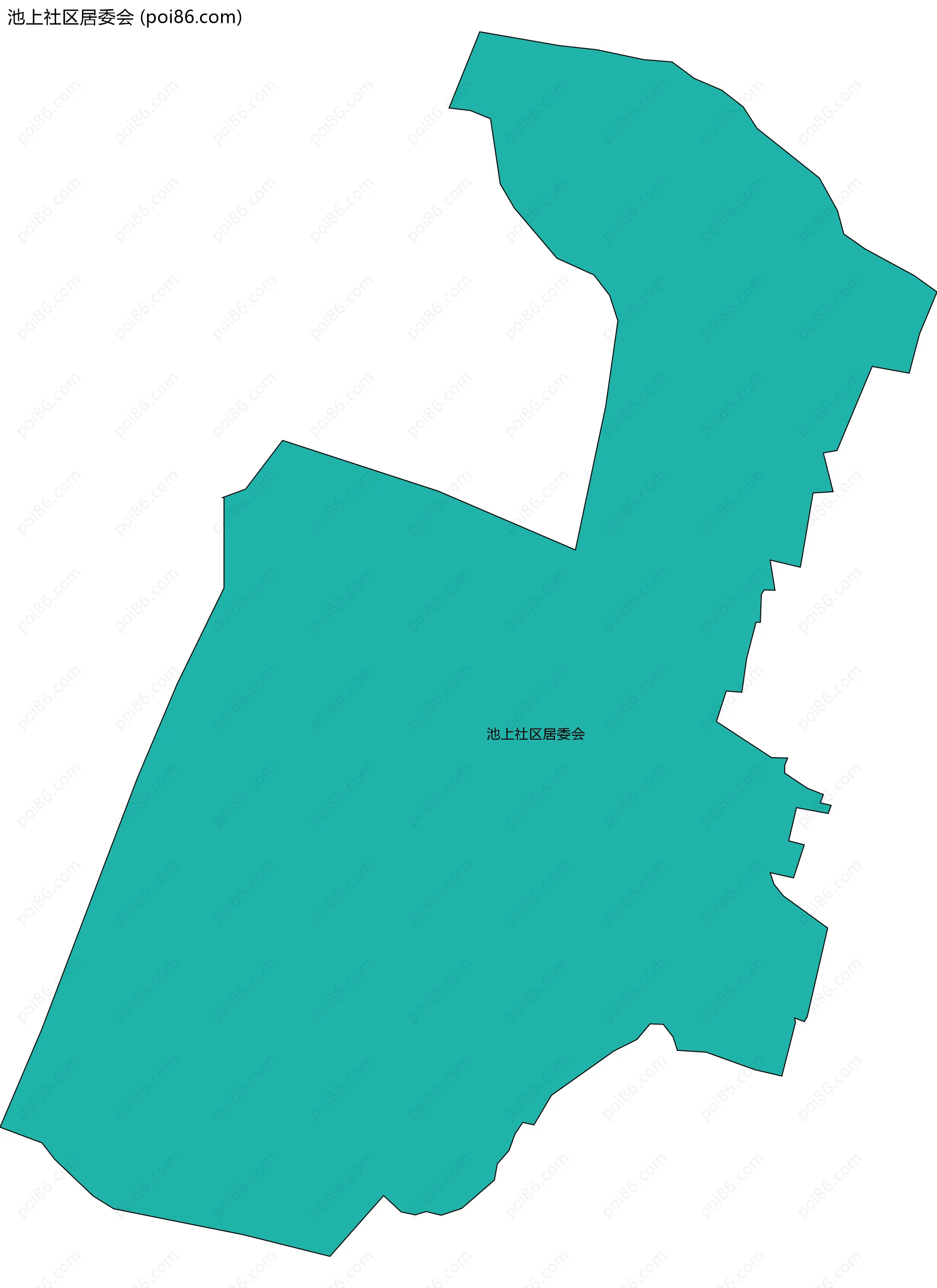 池上社区居委会边界地图