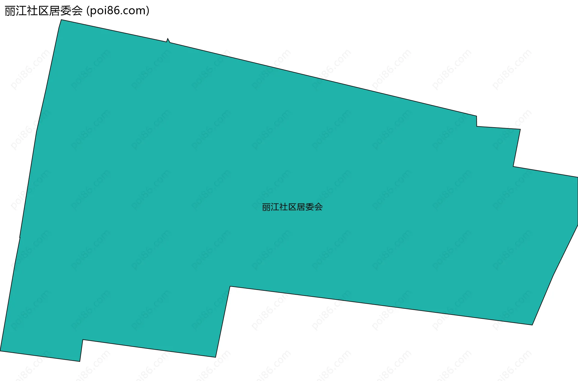 丽江社区居委会边界地图