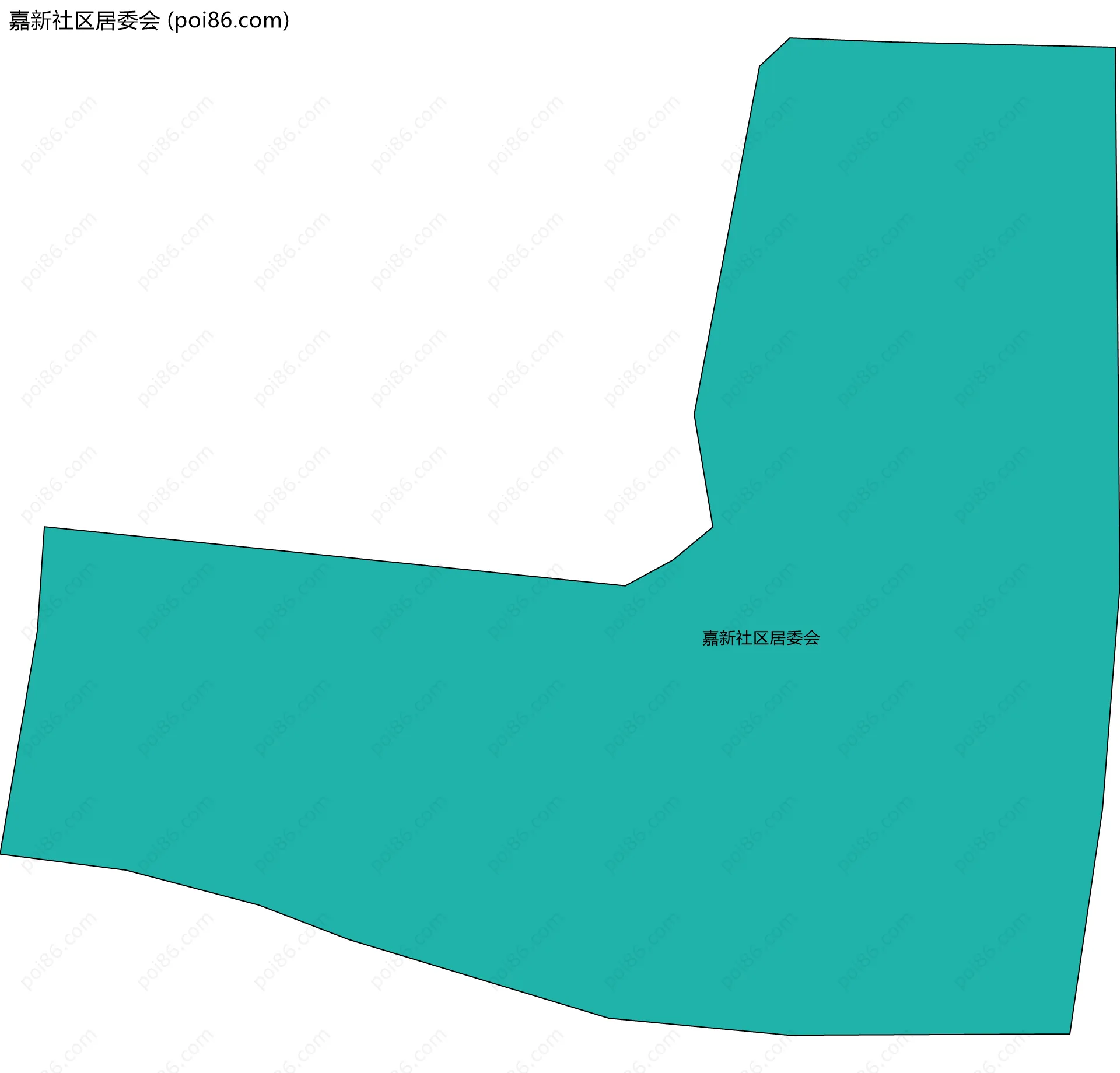 嘉新社区居委会边界地图