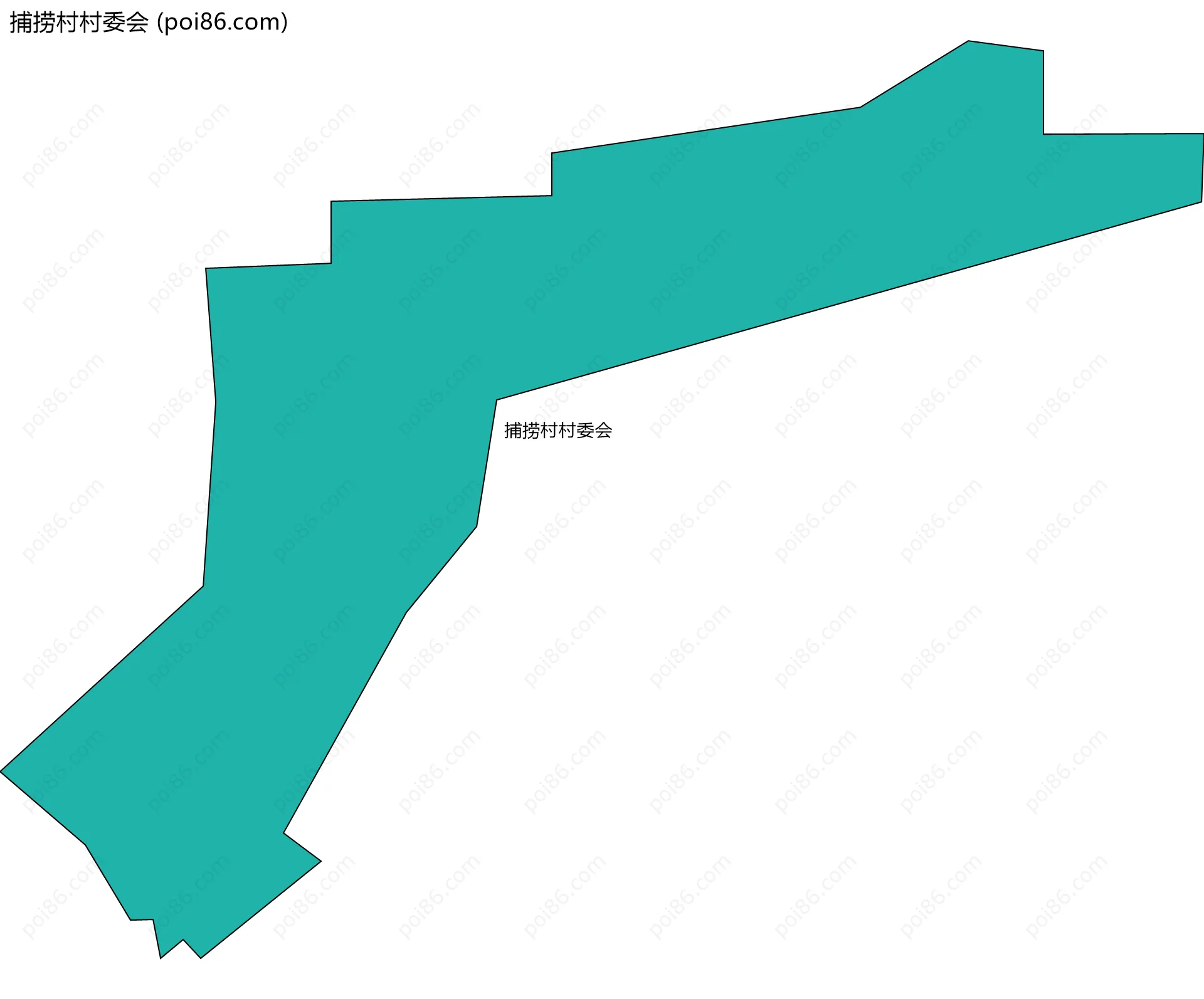 捕捞村村委会边界地图