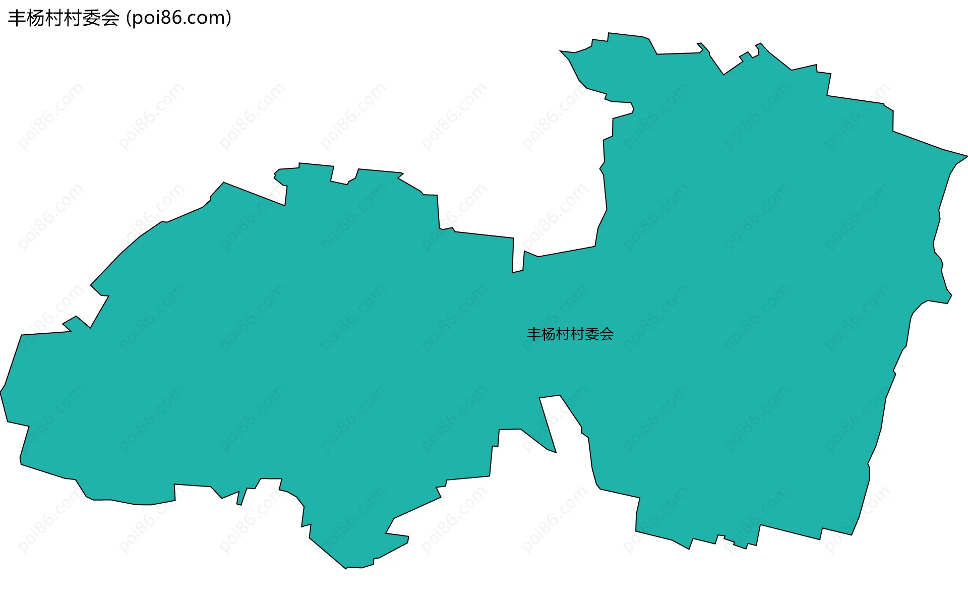 丰杨村村委会边界地图