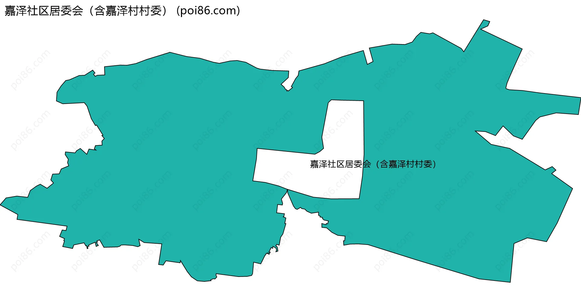 嘉泽社区居委会（含嘉泽村村委）边界地图