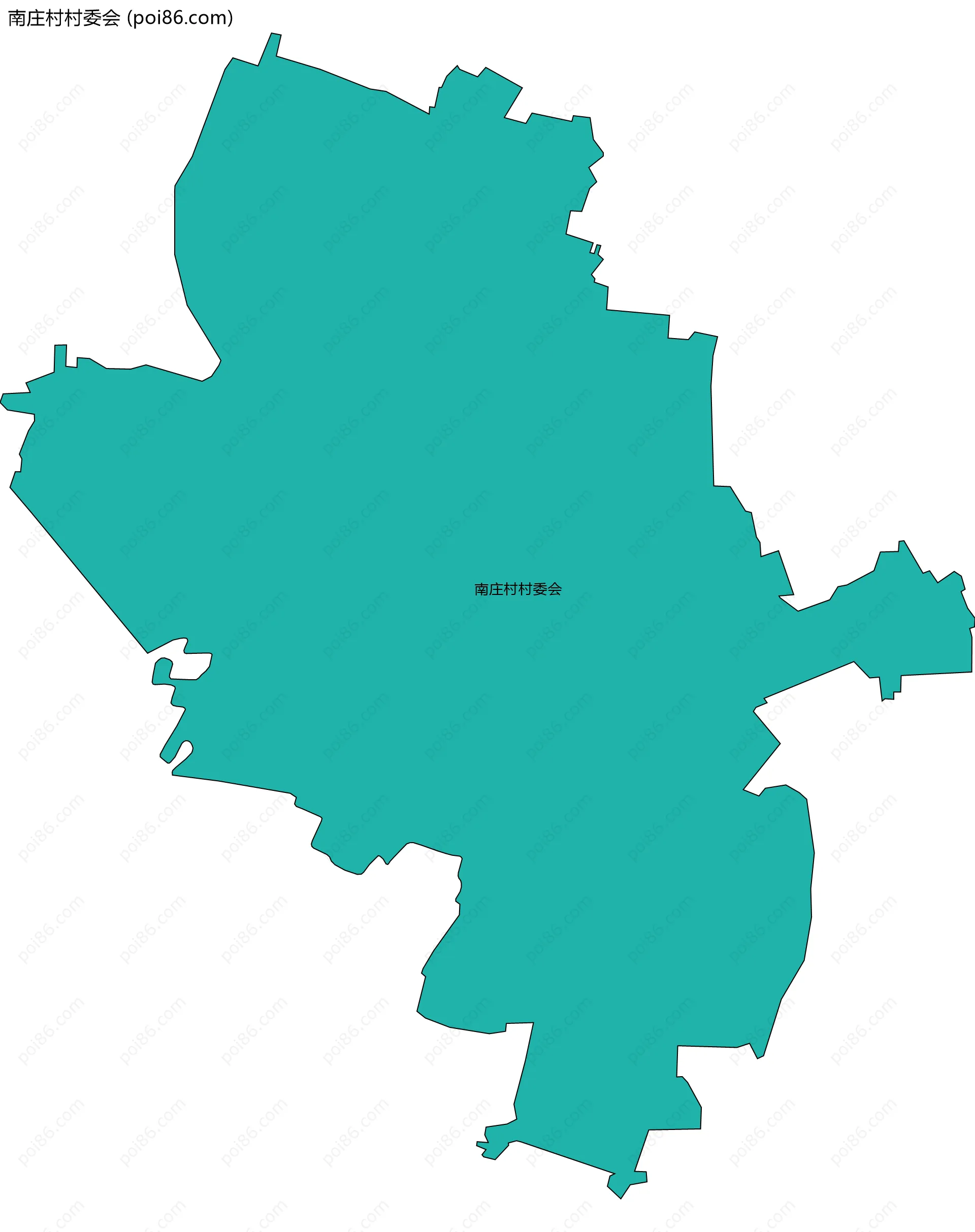 南庄村村委会边界地图