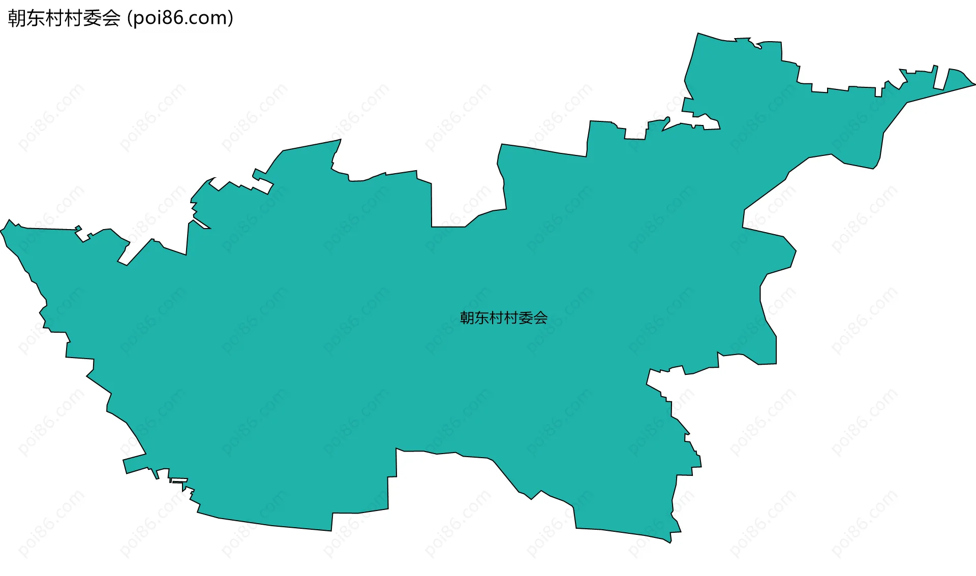 朝东村村委会边界地图