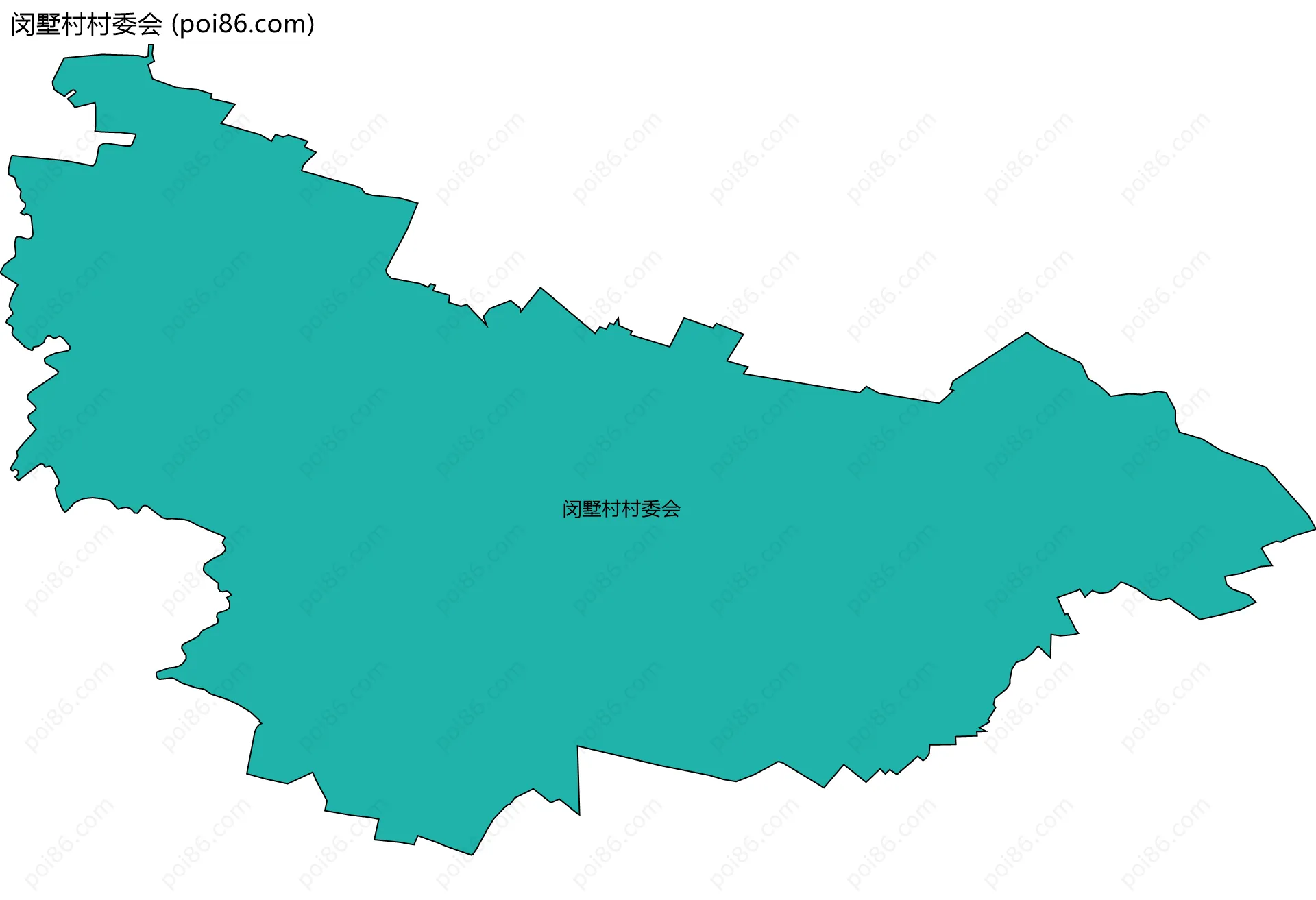闵墅村村委会边界地图