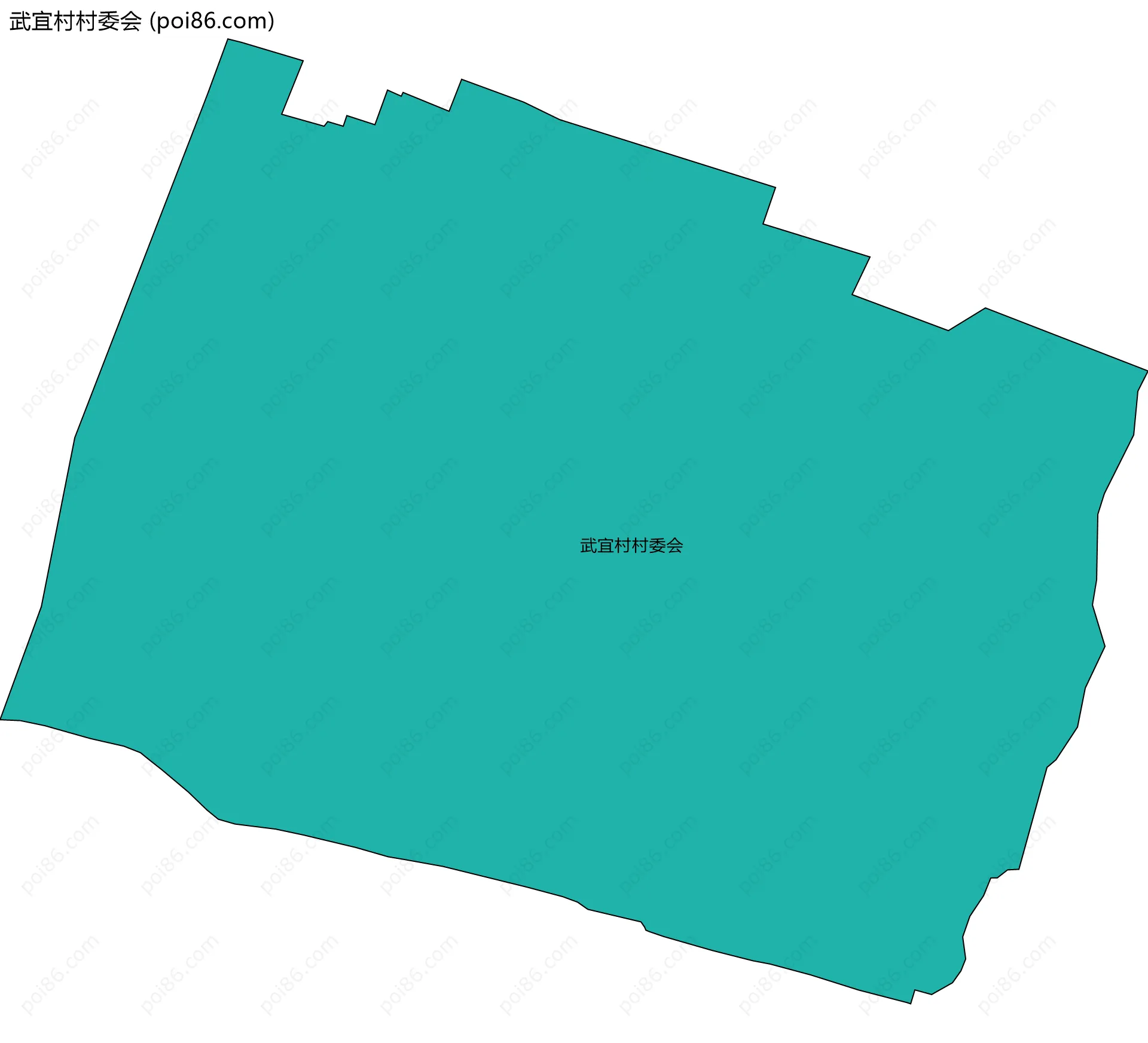 武宜村村委会边界地图