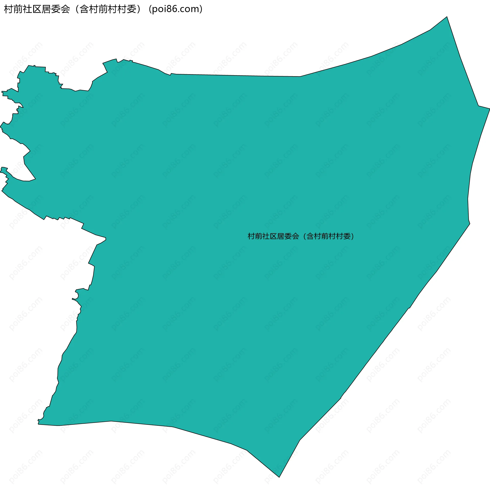 村前社区居委会（含村前村村委）边界地图