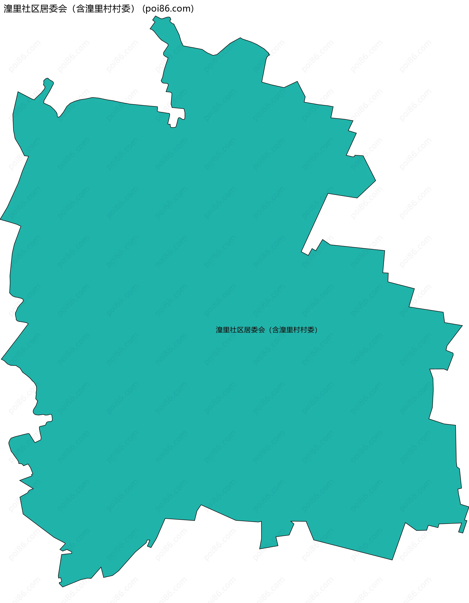 湟里社区居委会（含湟里村村委）边界地图