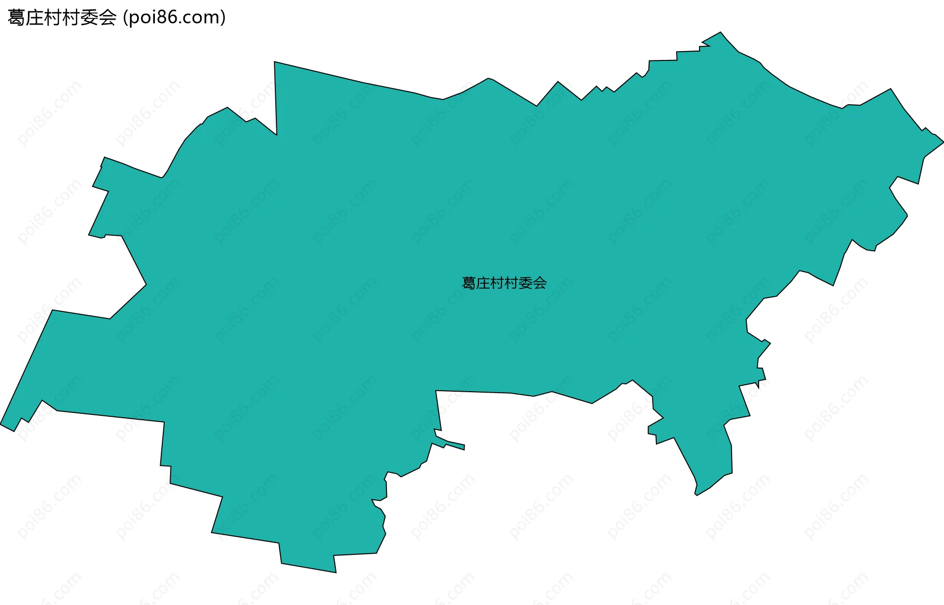 葛庄村村委会边界地图