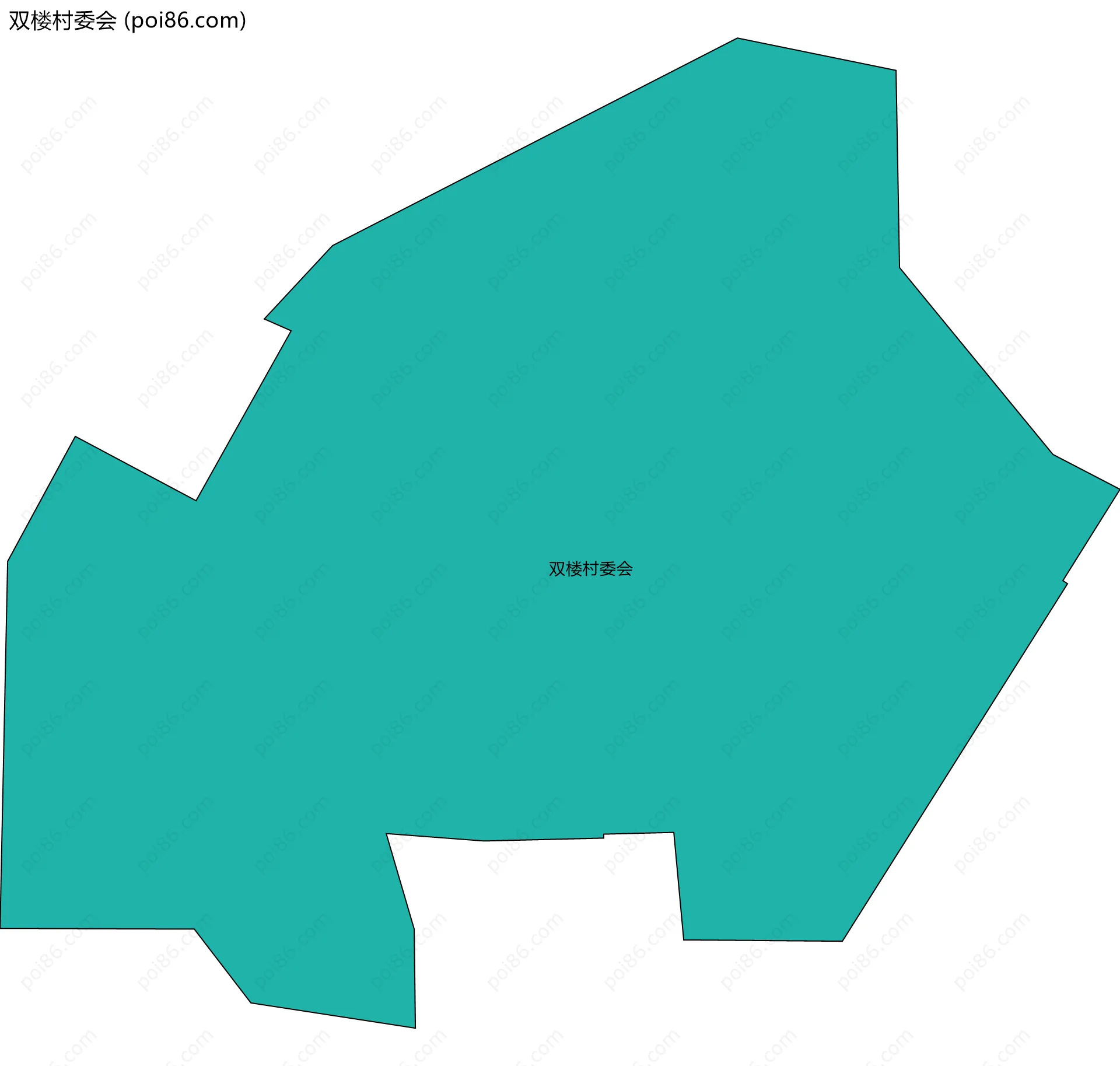 双楼村委会边界地图