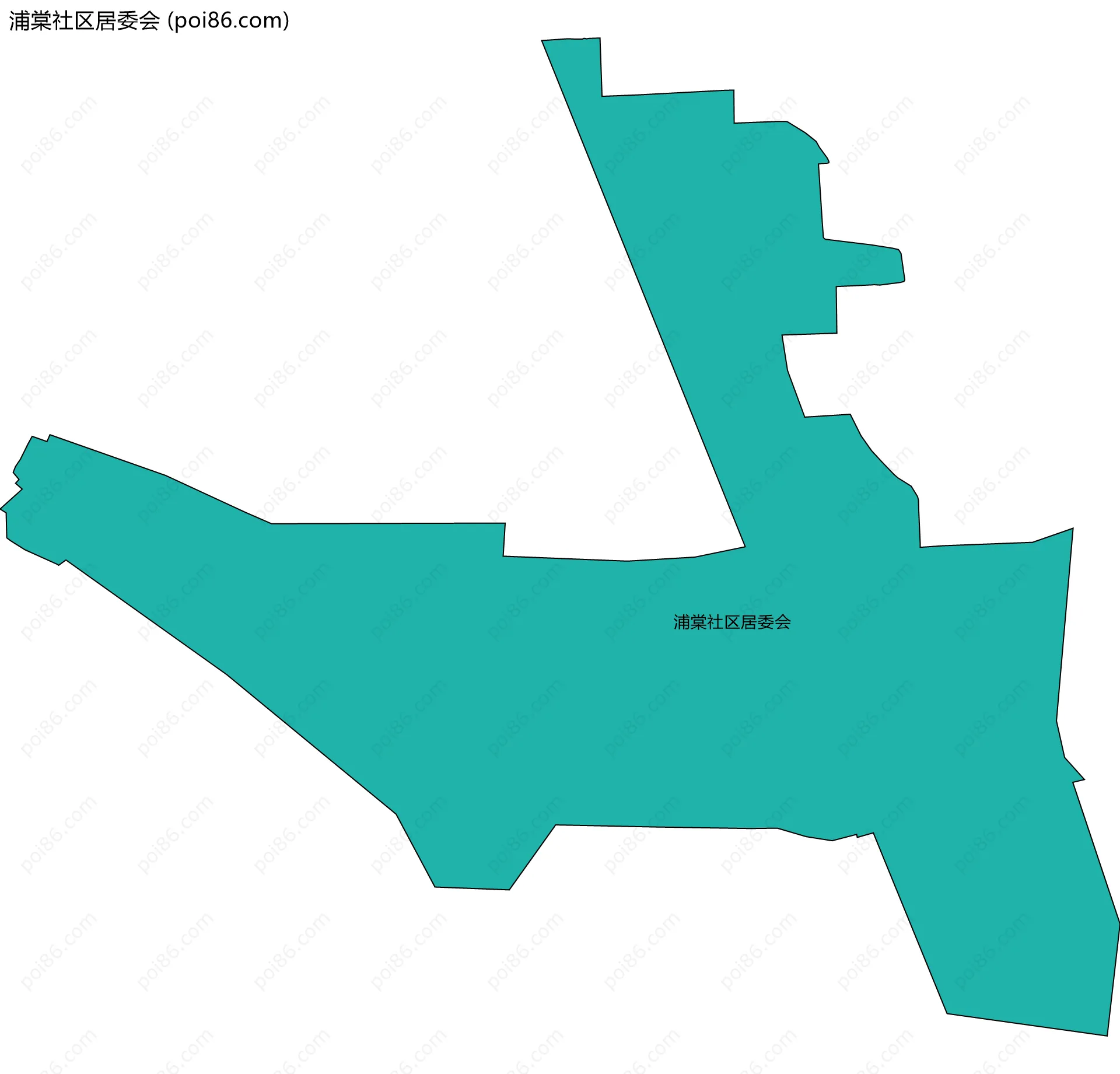 浦棠社区居委会边界地图